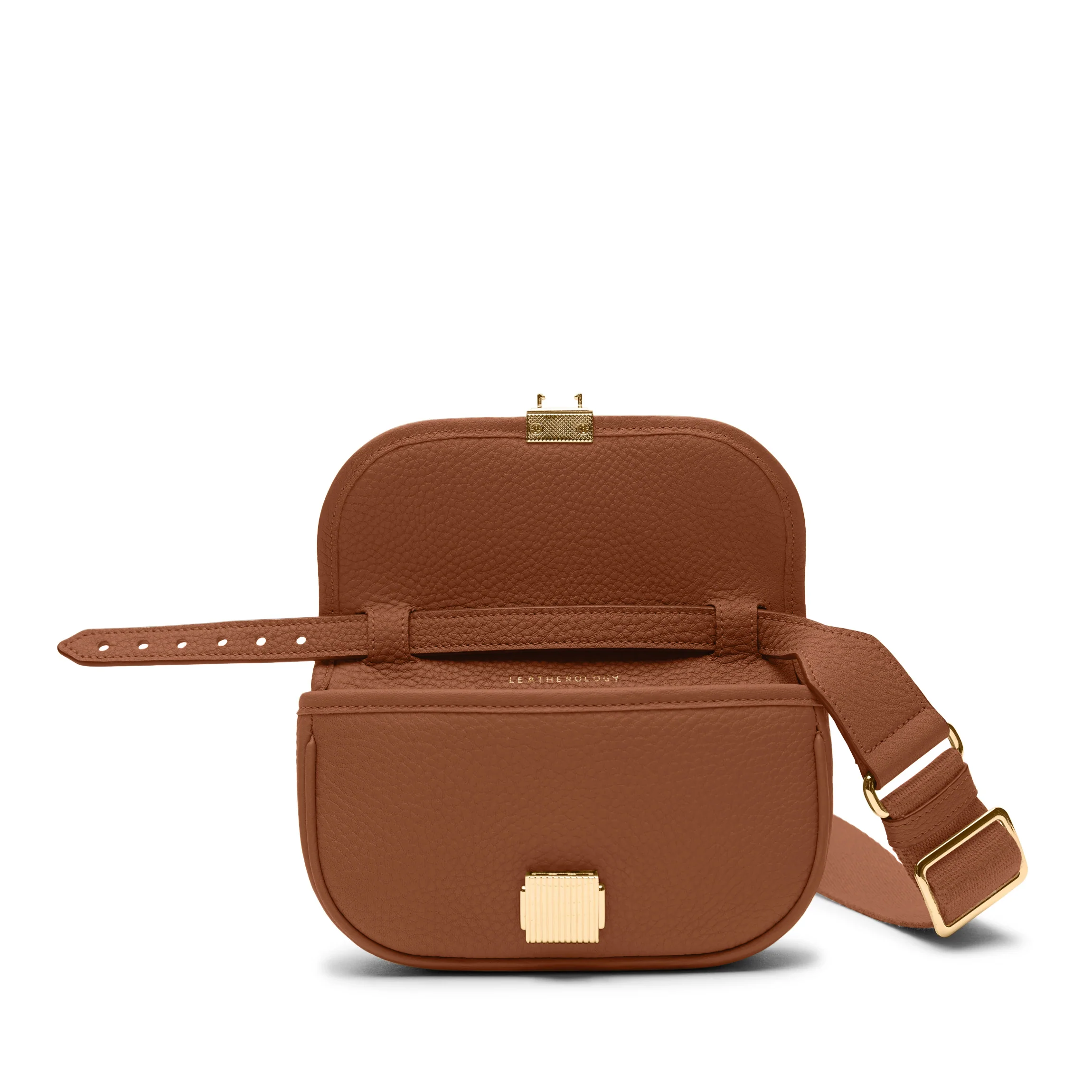 Katy Mini Belt Bag Saddle Brown - Image 4