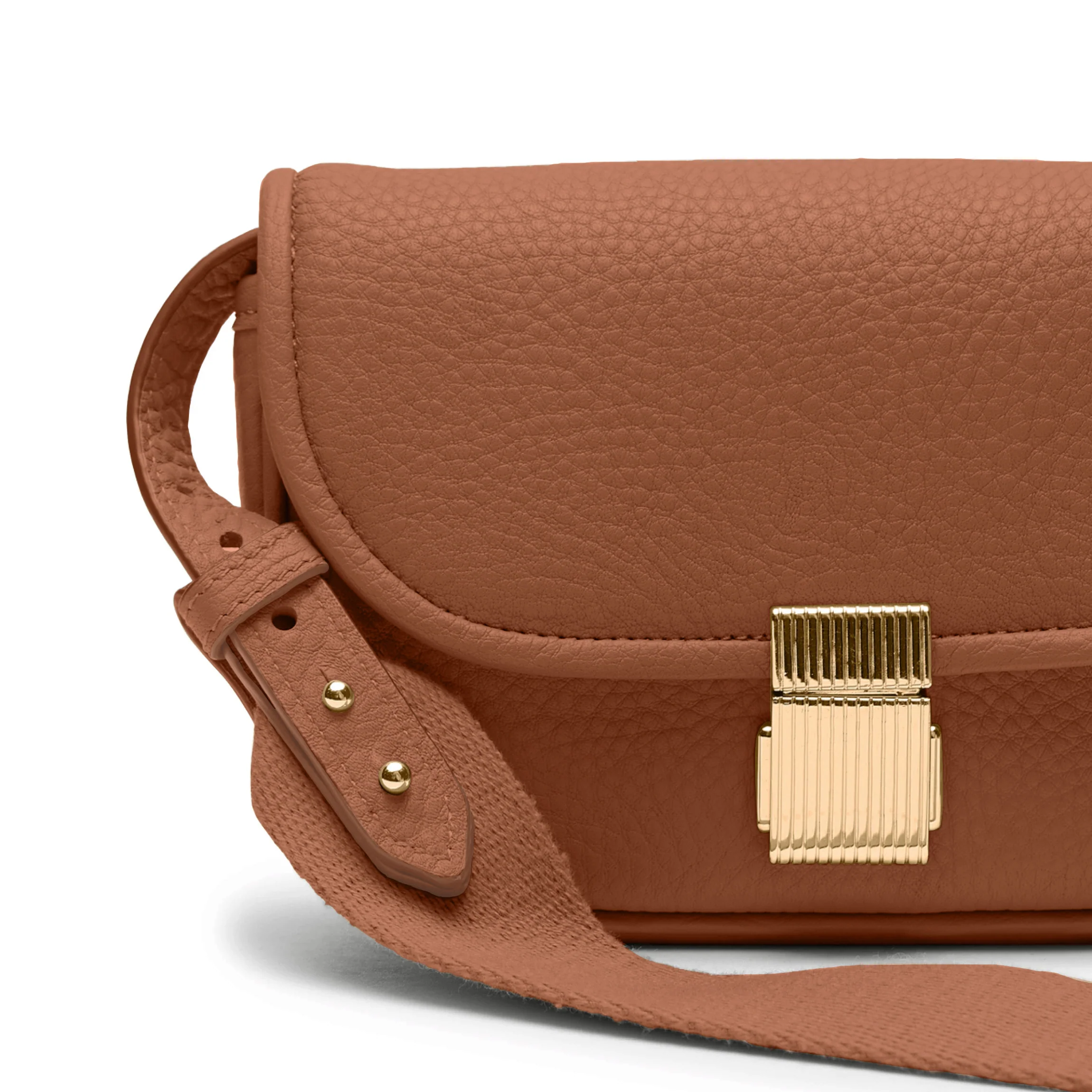 Katy Mini Belt Bag Saddle Brown - Image 8