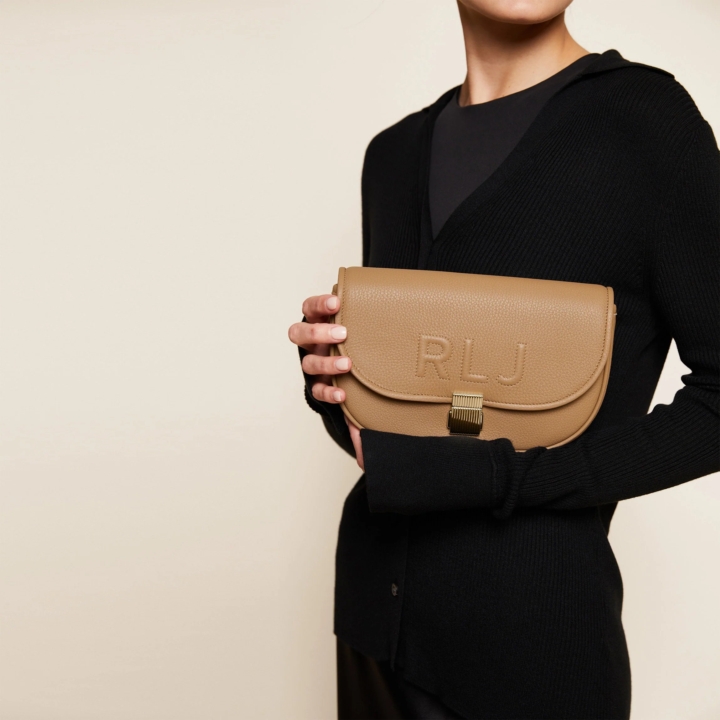 Katy Small Saddle Crossbody Camel - Image 4