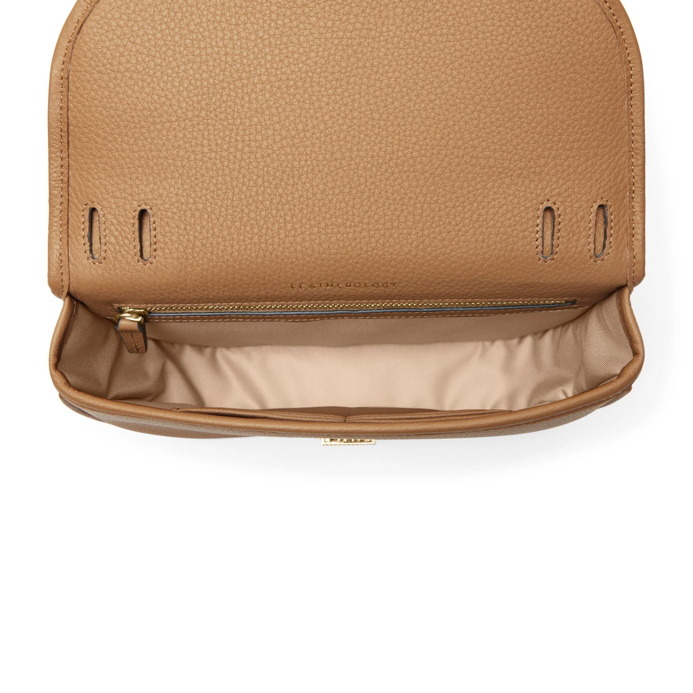 Katy Small Saddle Crossbody Camel - Image 8