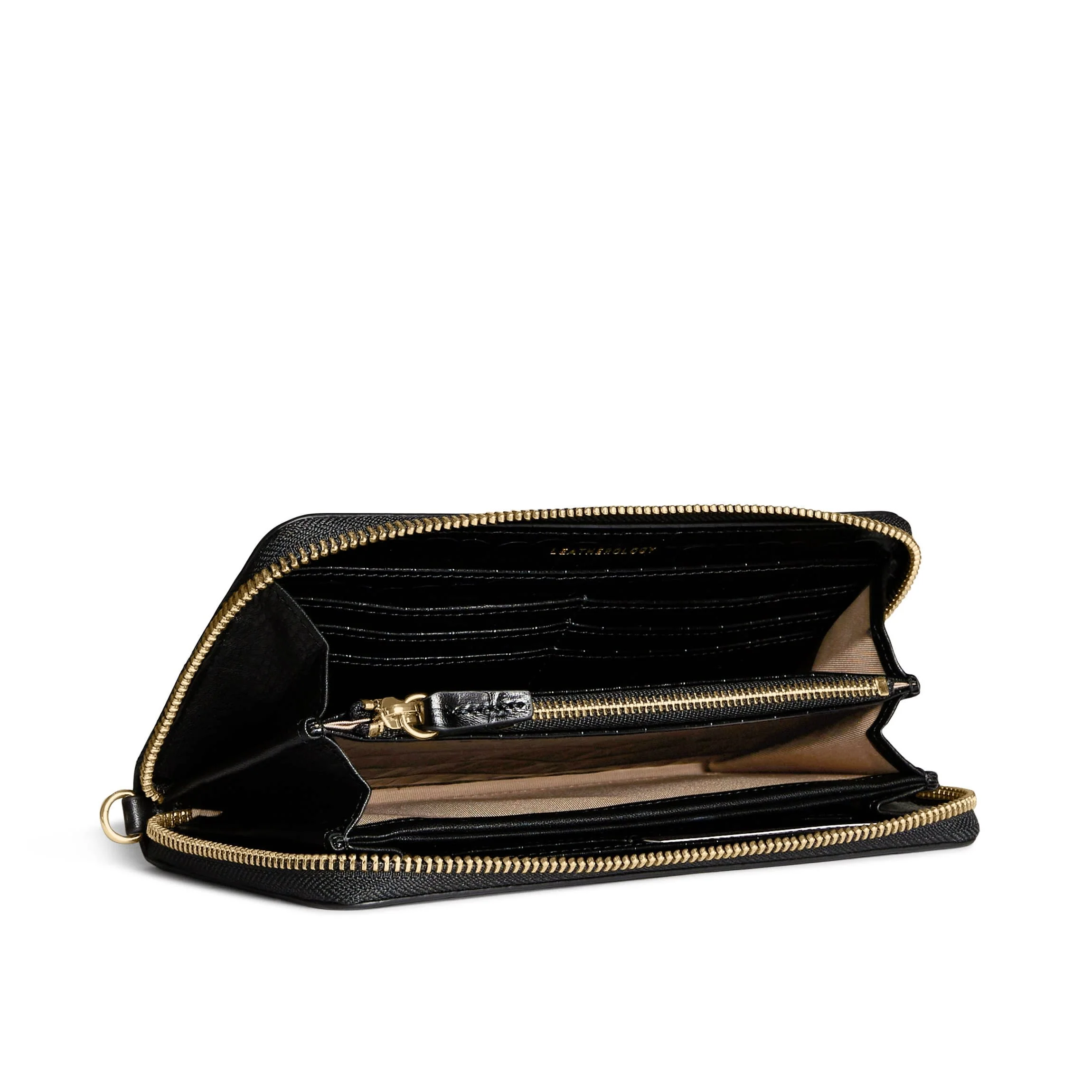 Klyde Continental Wallet Black Croc - Image 3