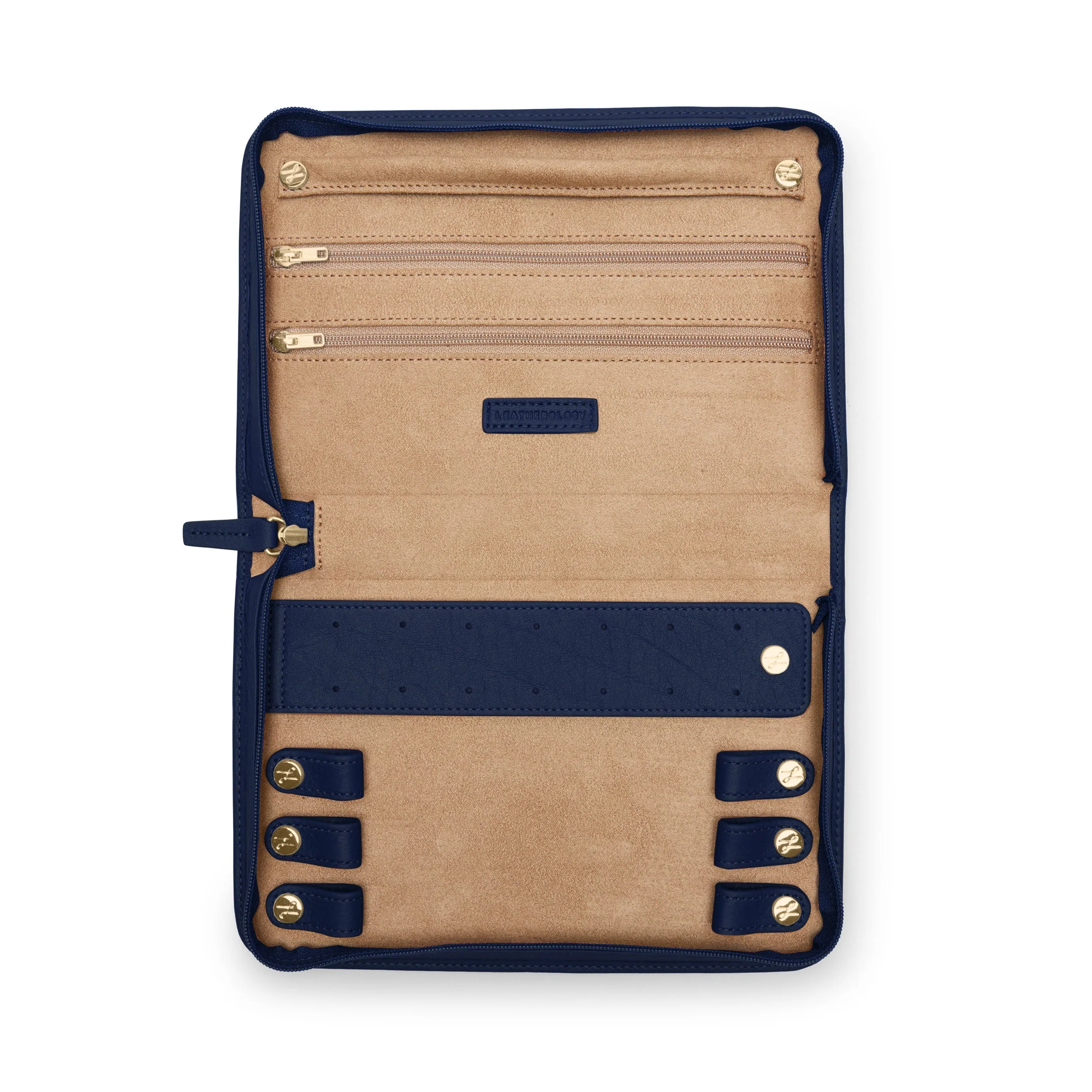 Large Jewelry Case Navy Blue - Image 5