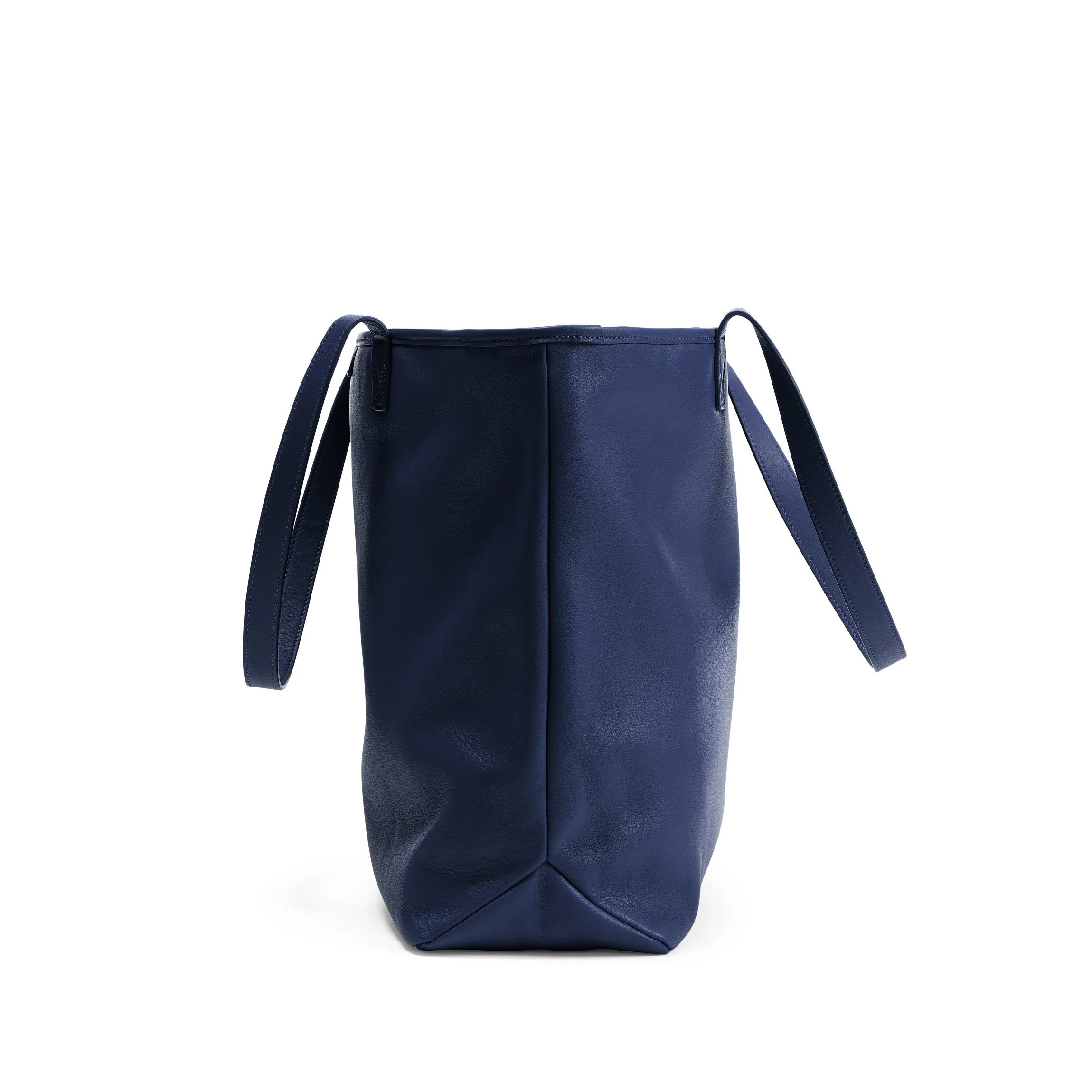 Large Zippered Downtown Tote Navy Blue - Image 3