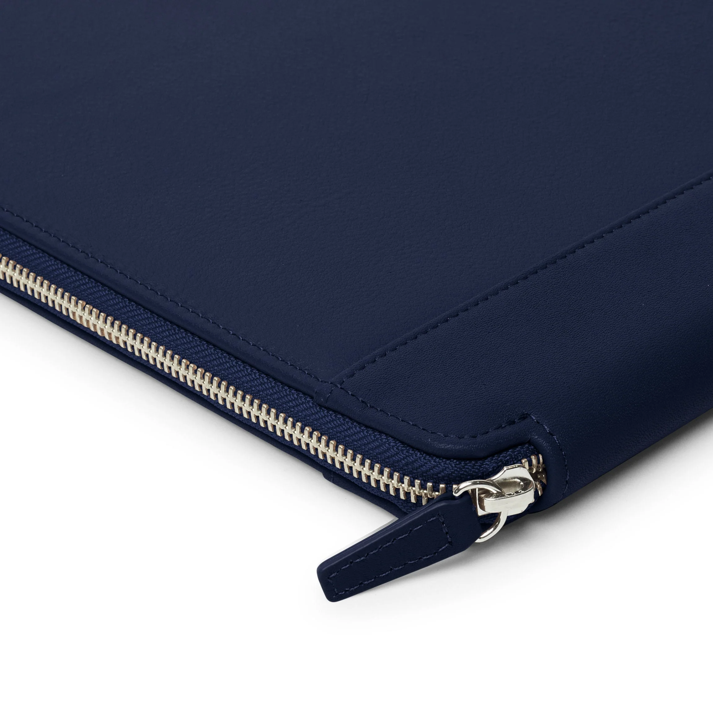Left Handed Executive Zippered Portfolio Navy Blue - Image 3