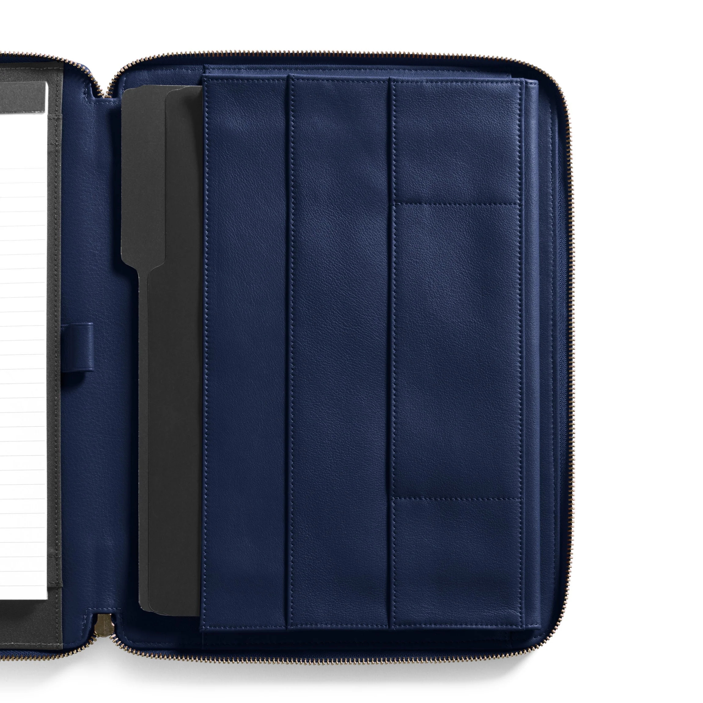 Left Handed Executive Zippered Portfolio Navy Blue - Image 7