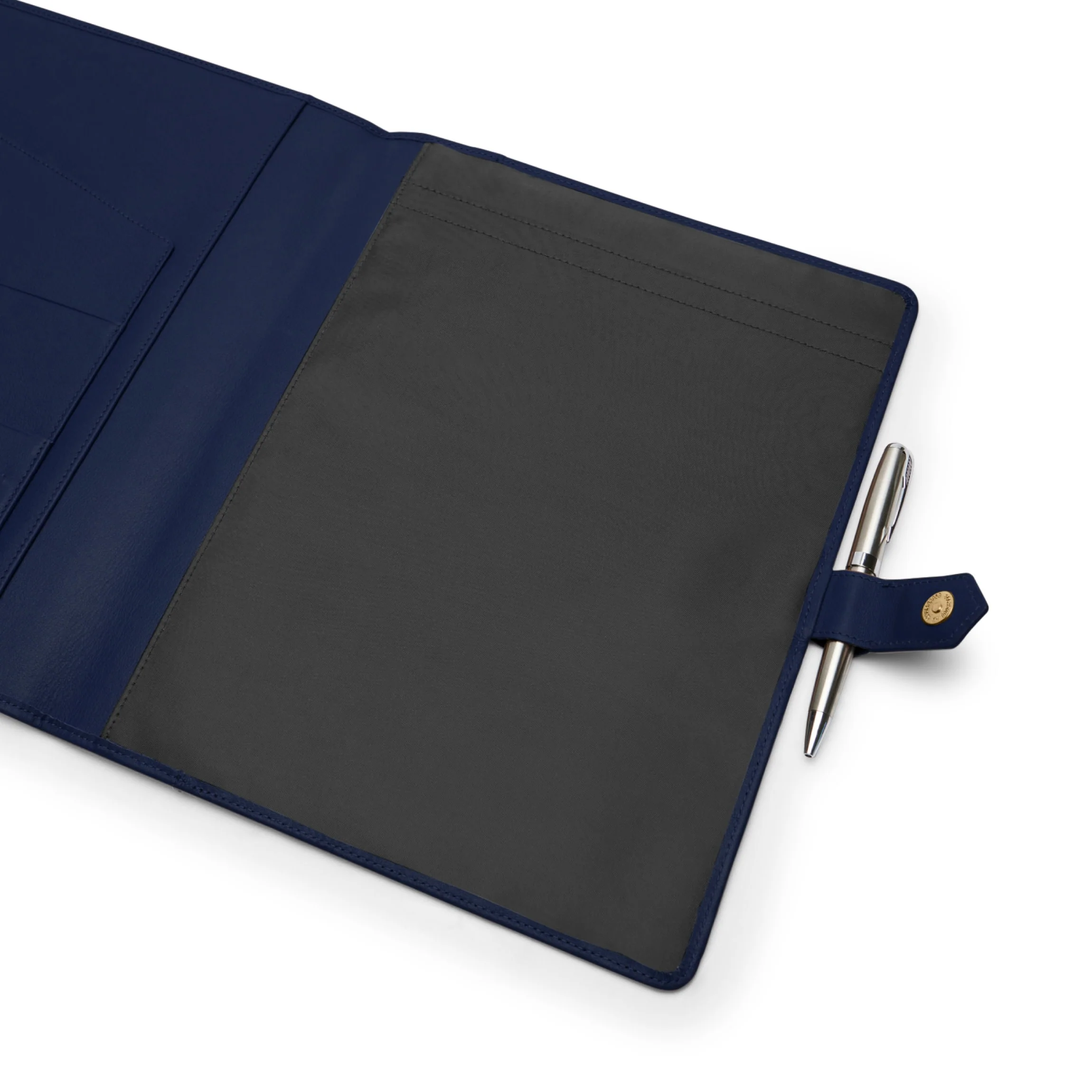 Letter Snap Padfolio Navy Blue - Image 3