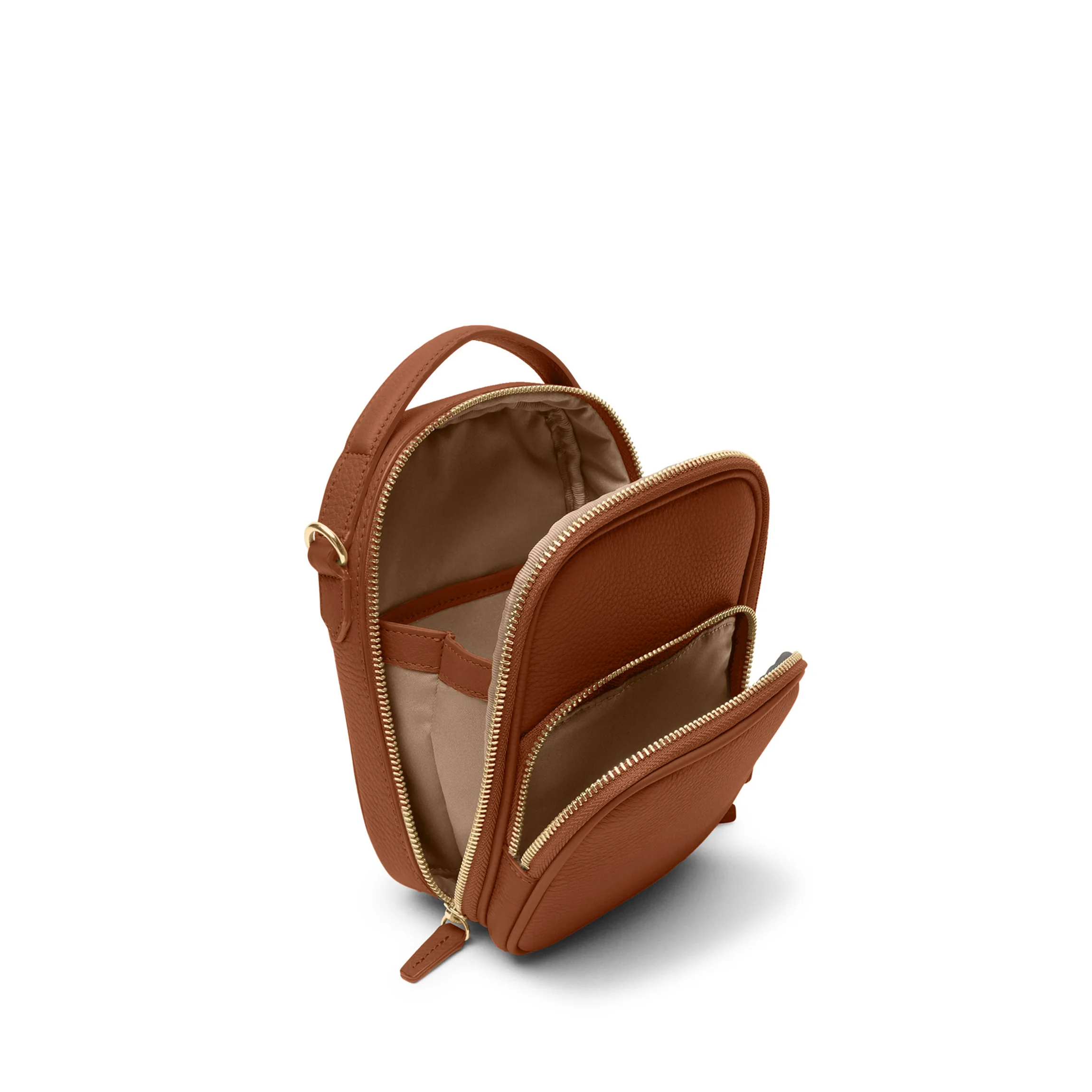 Meadow Small Sling Bag Saddle Brown - Image 4