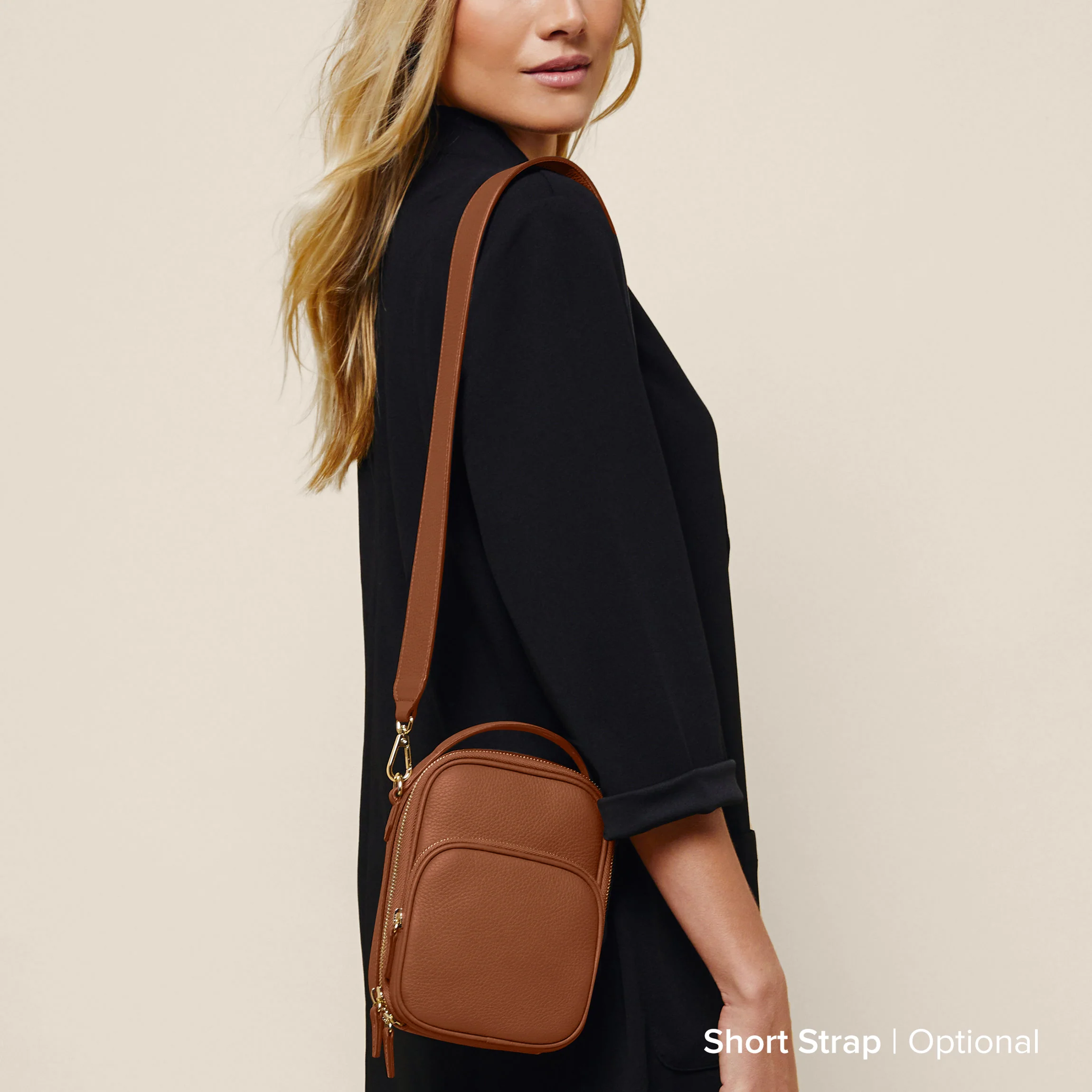 Meadow Small Sling Bag Saddle Brown - Image 9