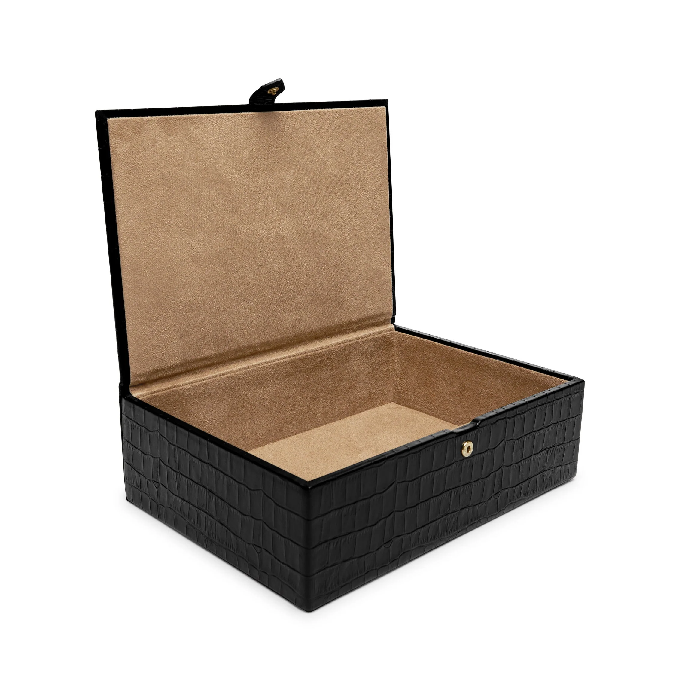 Medium Decorative Box Black Croc - Image 3
