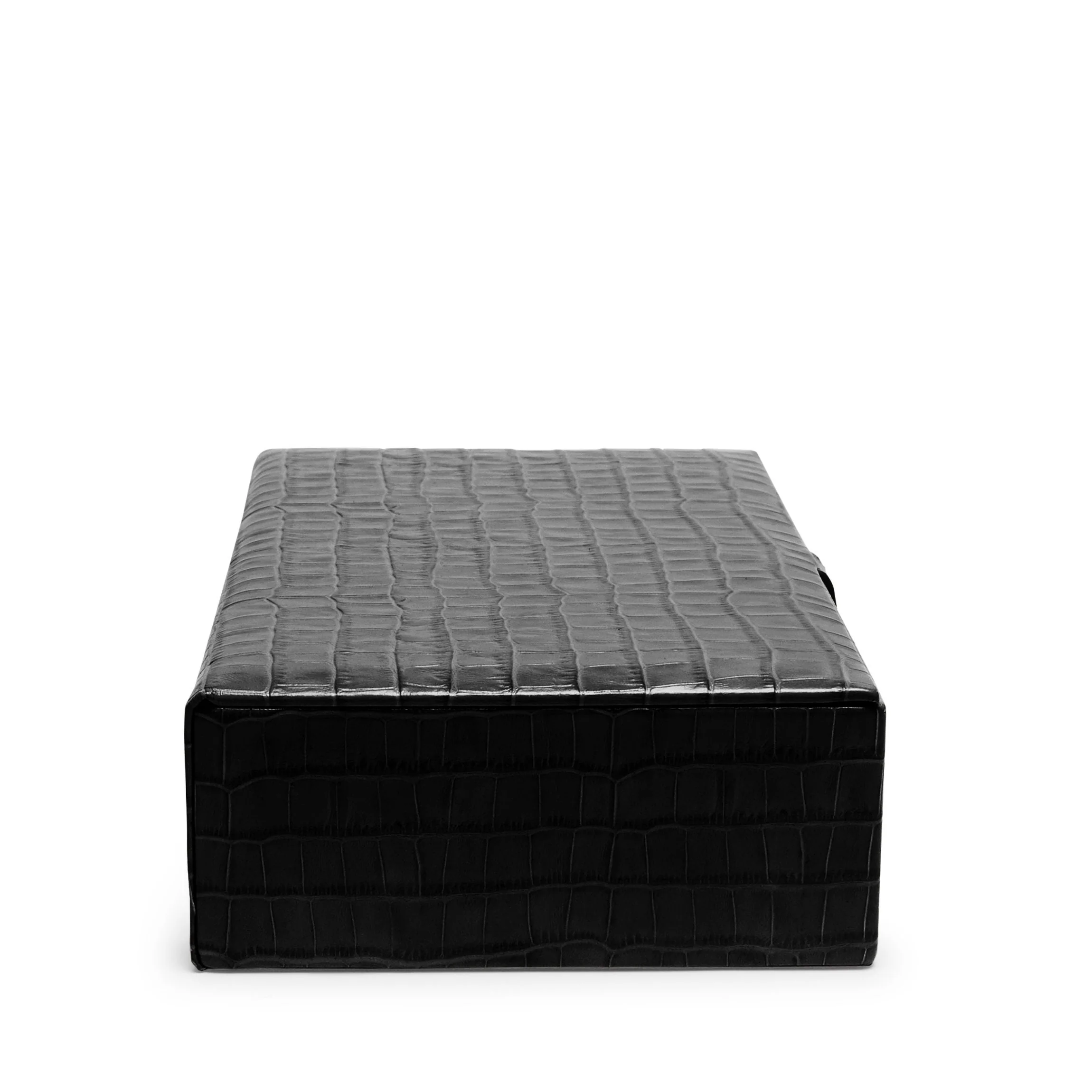 Medium Decorative Box Black Croc - Image 4