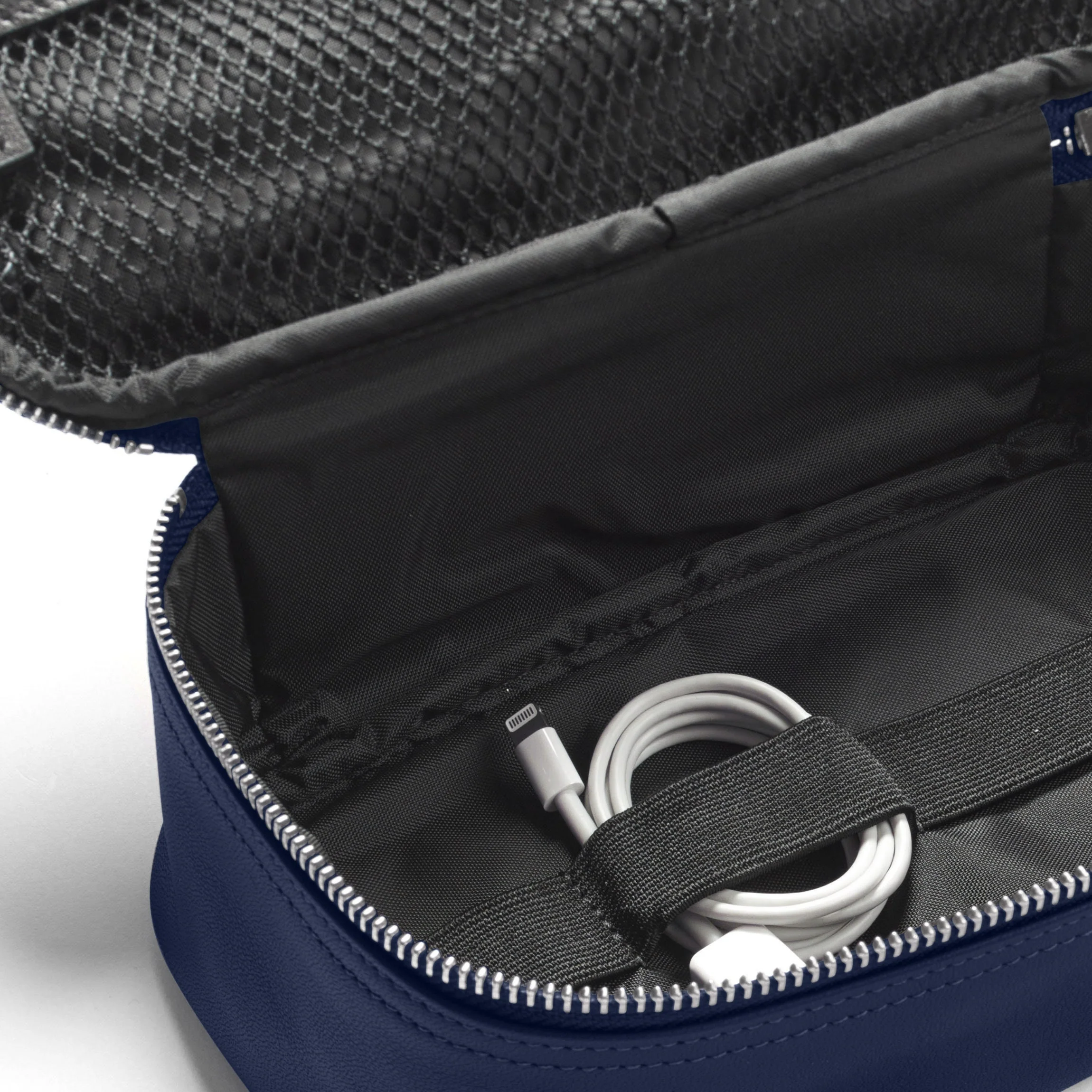 Medium Tech Bag Organizer Navy Blue - Image 3