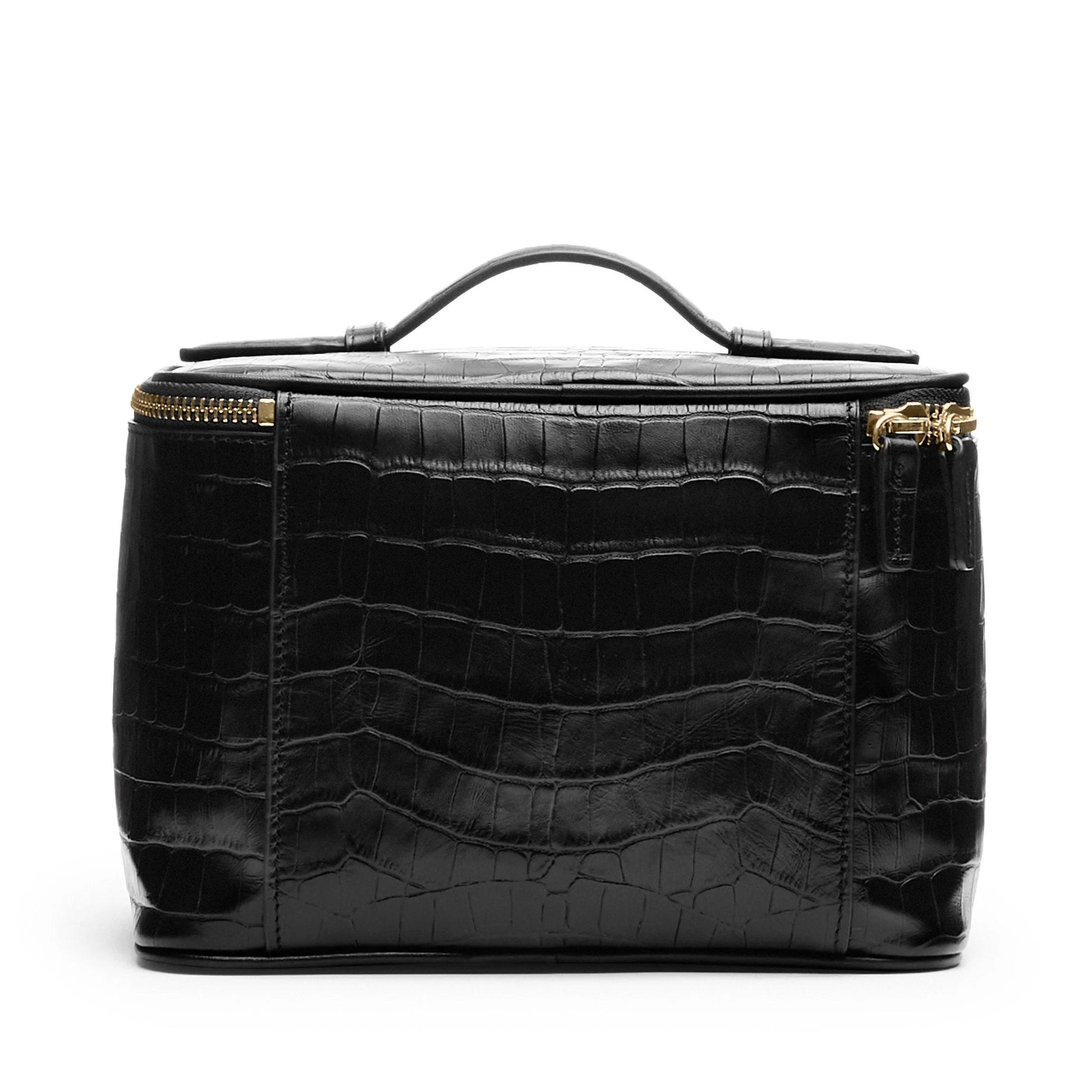 Medium Train Case Black Croc - Image 4
