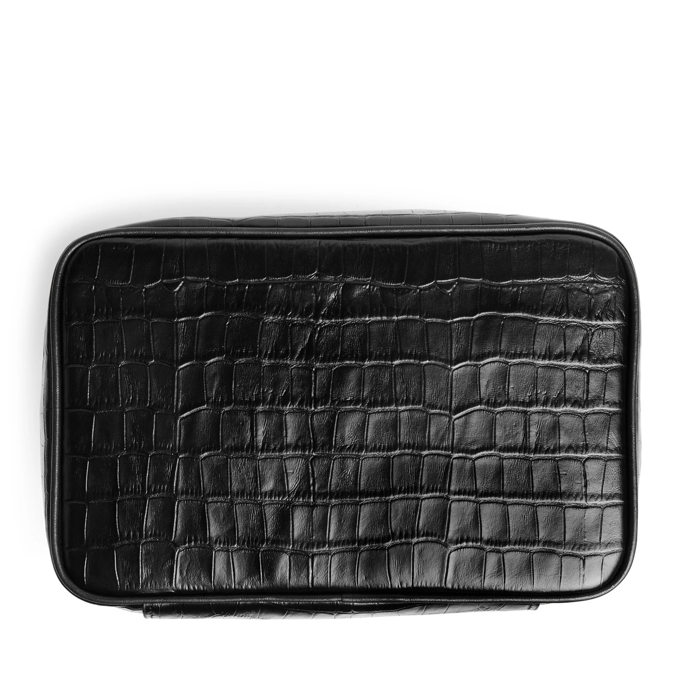Medium Train Case Black Croc - Image 6