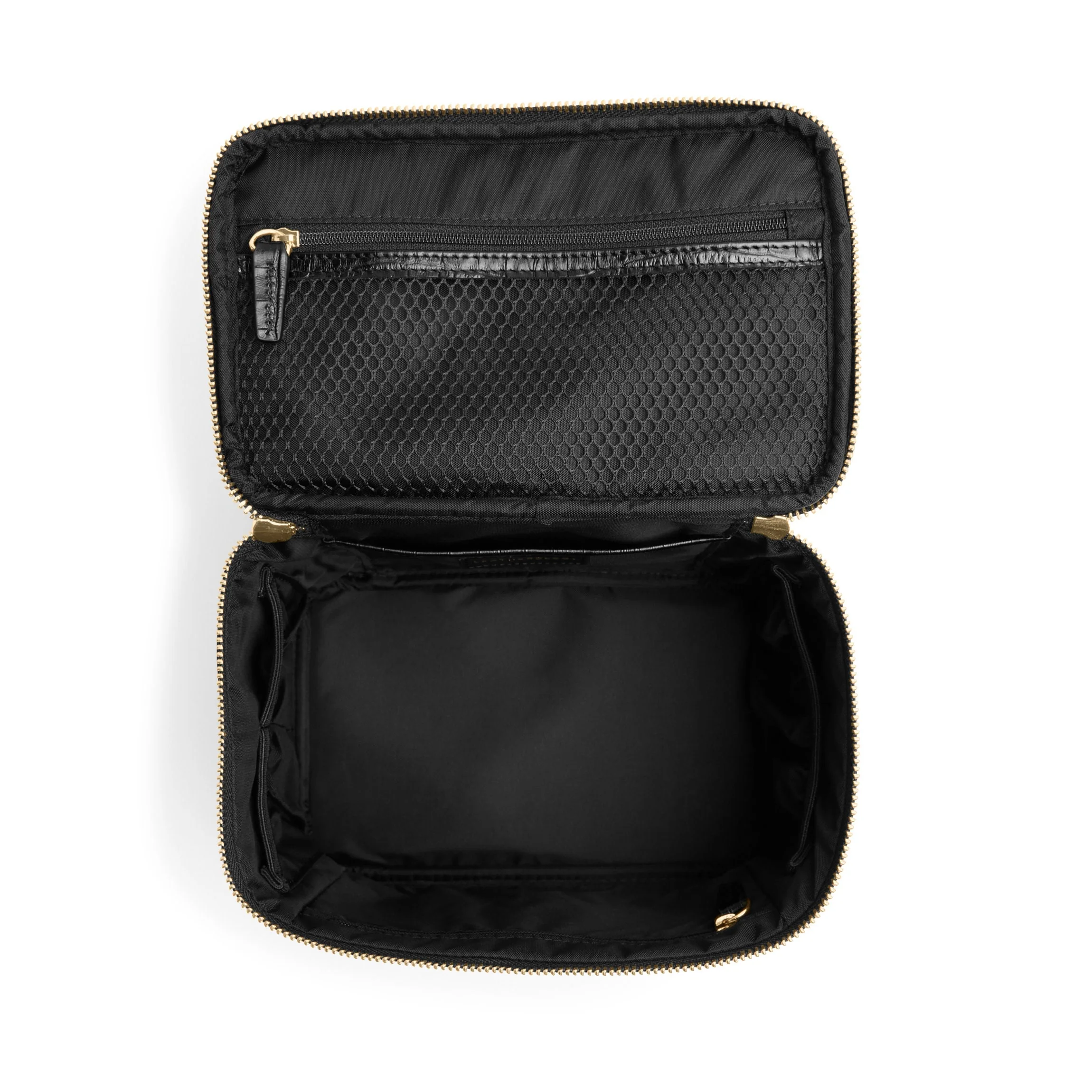 Medium Train Case Black Croc - Image 7