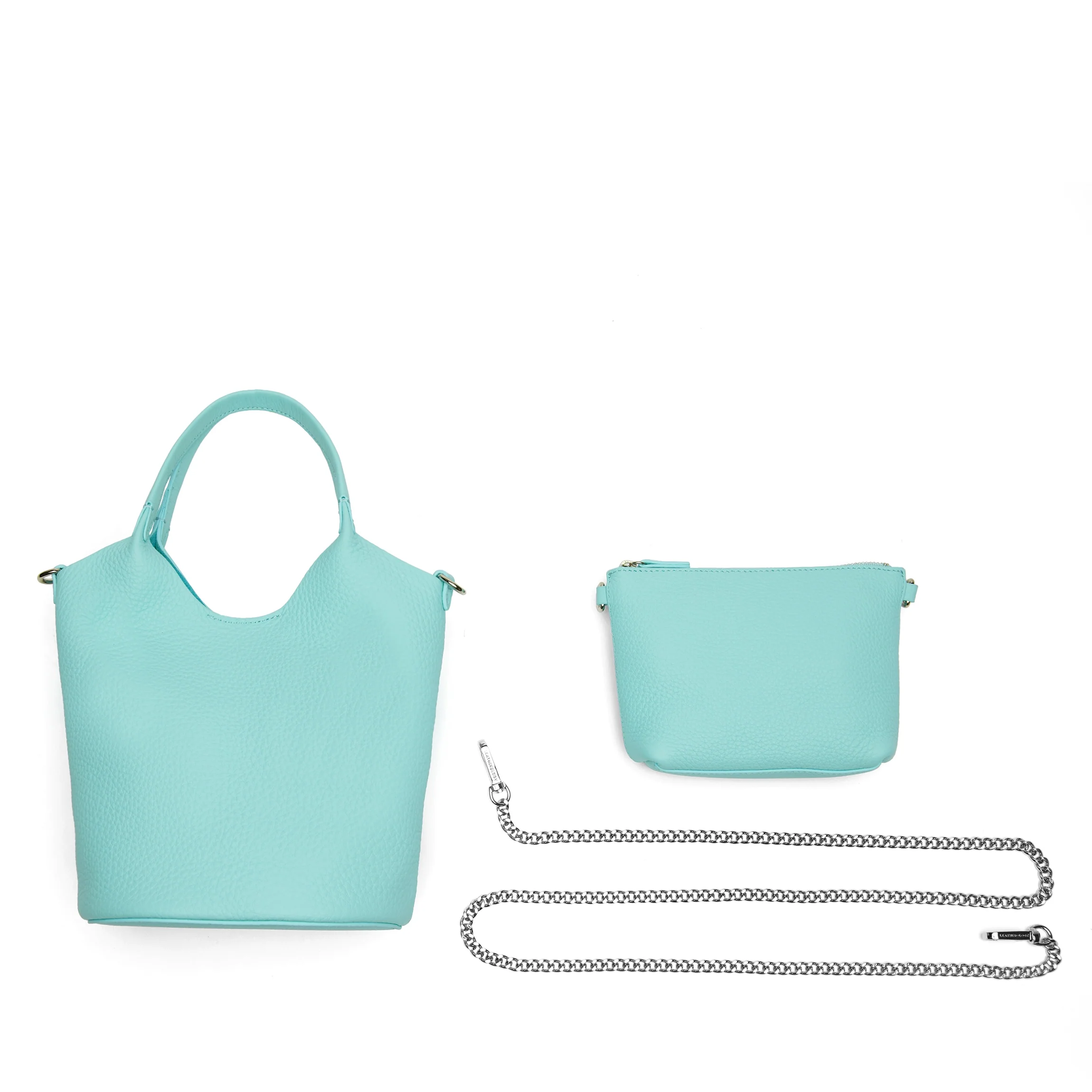 Mia Small Bucket Tote Celeste - Image 9