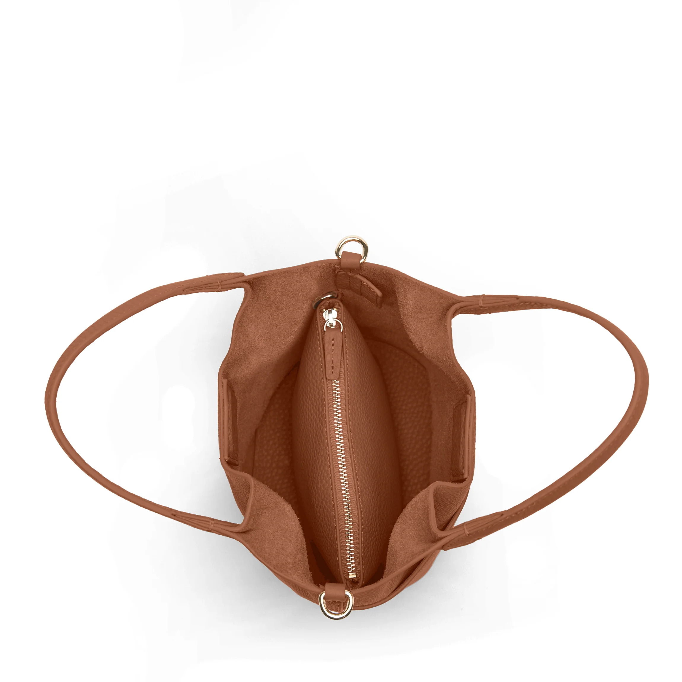 Mia Small Bucket Tote Saddle Brown - Image 4