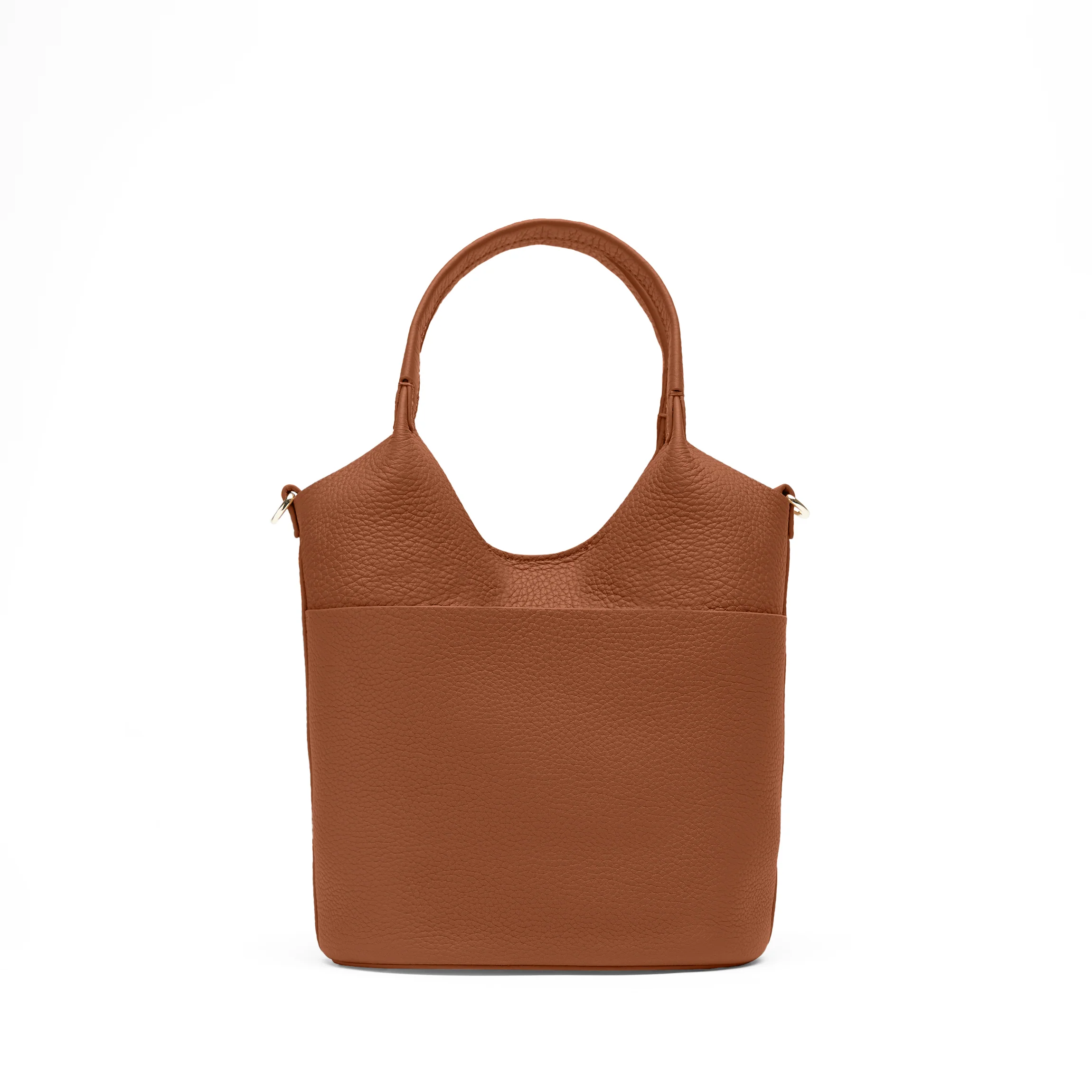 Mia Small Bucket Tote Saddle Brown - Image 8