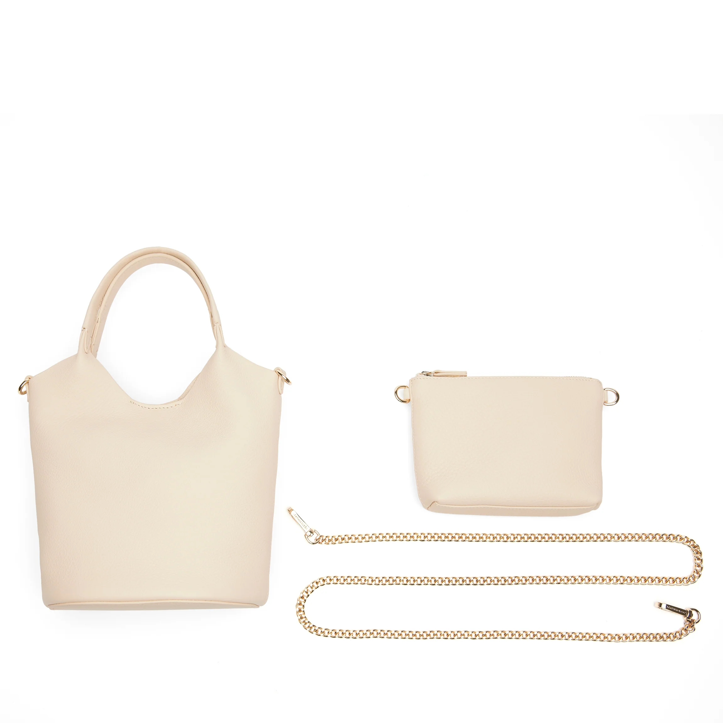Mia Small Bucket Tote Sand - Image 9