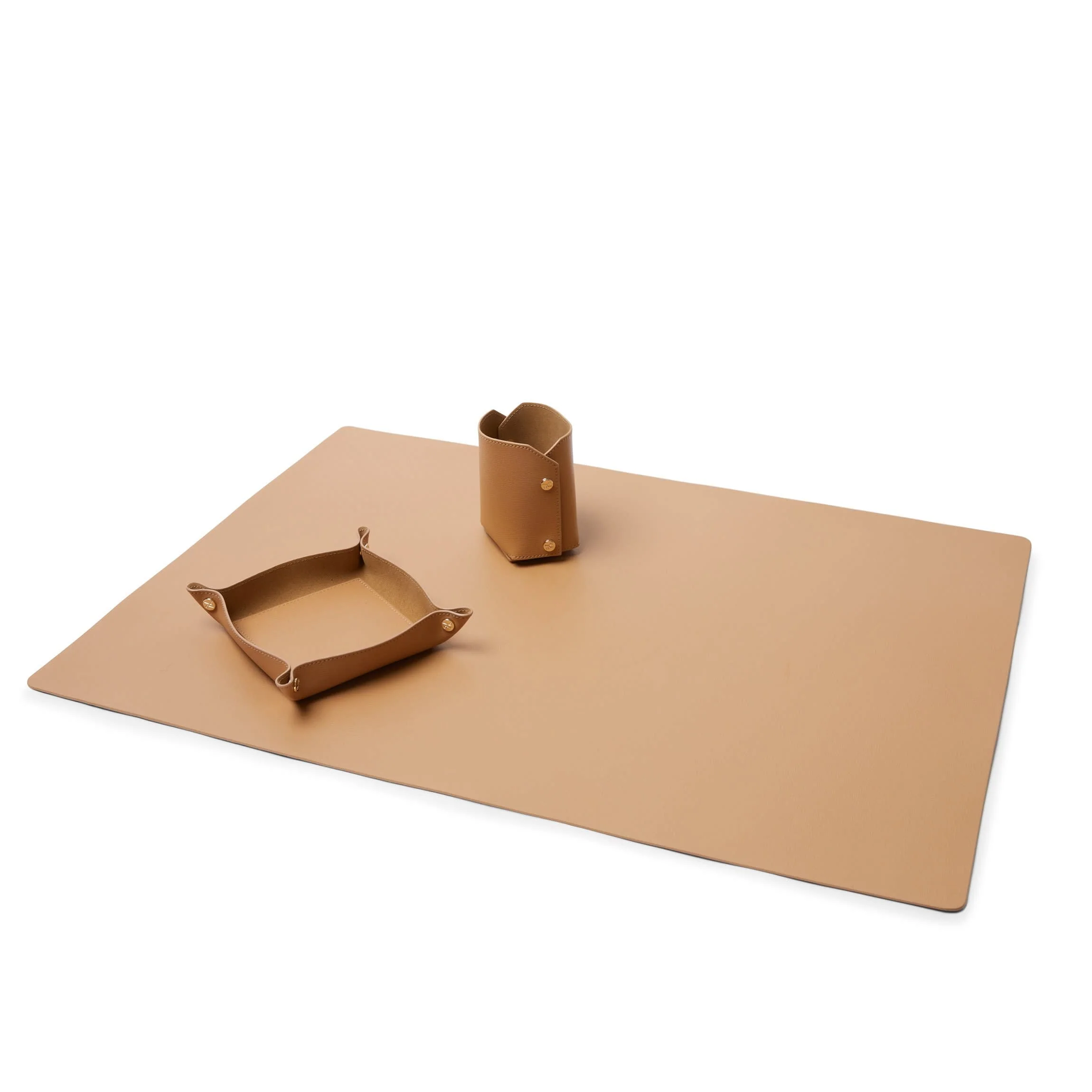 Modern Desk Set Tan - Image 3