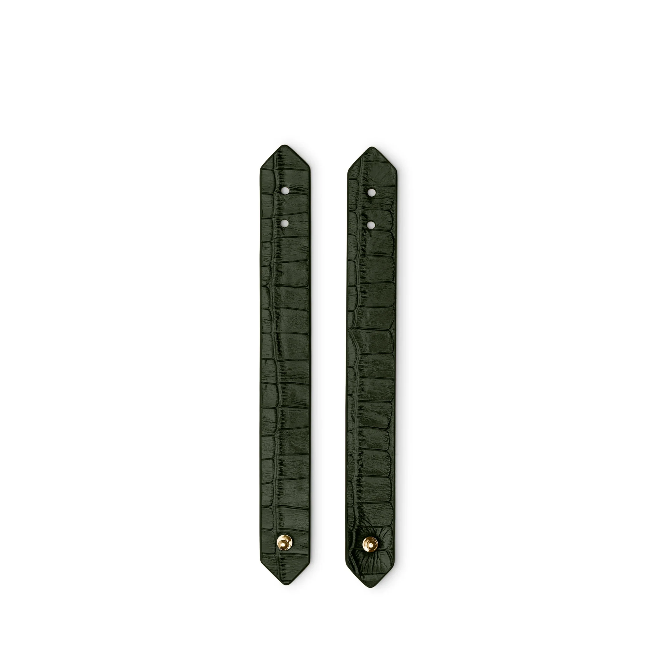 Modern Napkin Rings, Set of 2 Forest Croc - Image 4