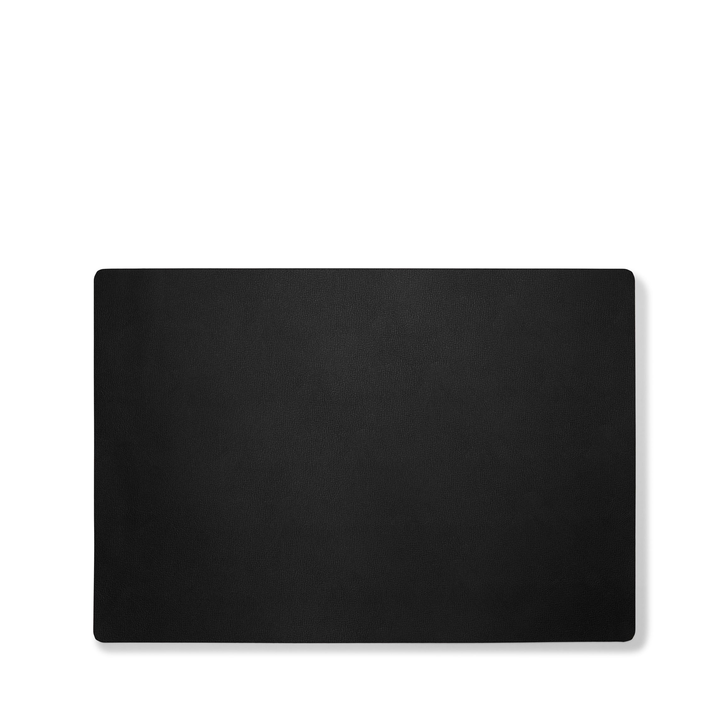 Modern Rectangle Placemats, Set of 2 Black - Image 3