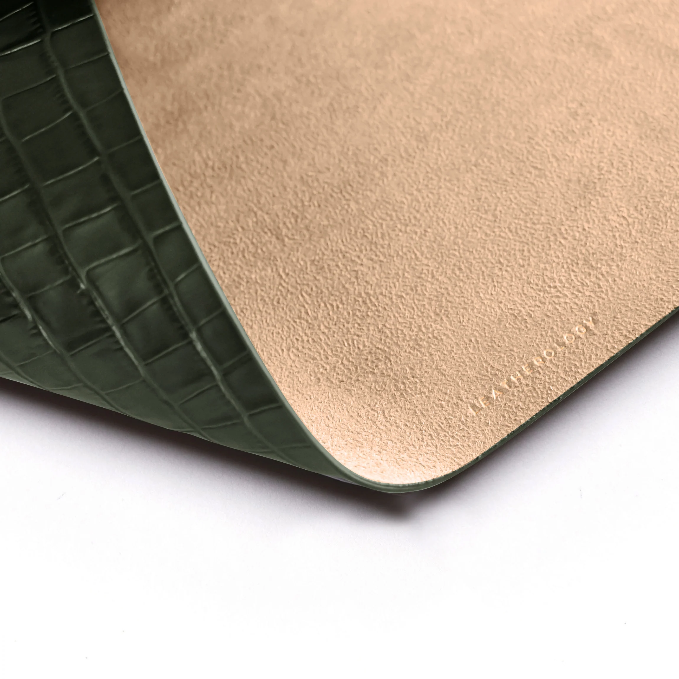 Modern Round Placemats, Set of 2 Forest Croc - Image 5