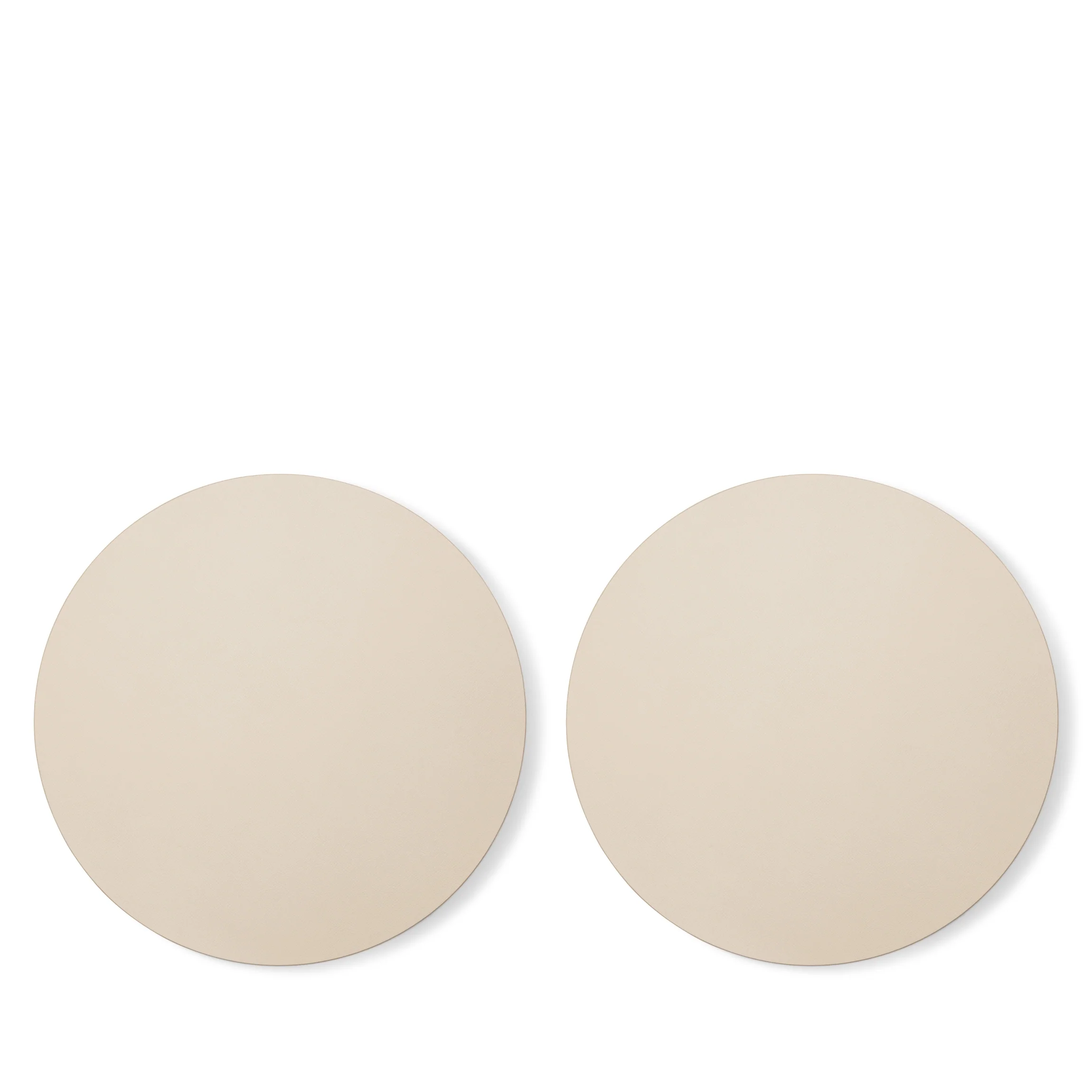 Modern Round Placemats, Set of 2 Dove - Image 4