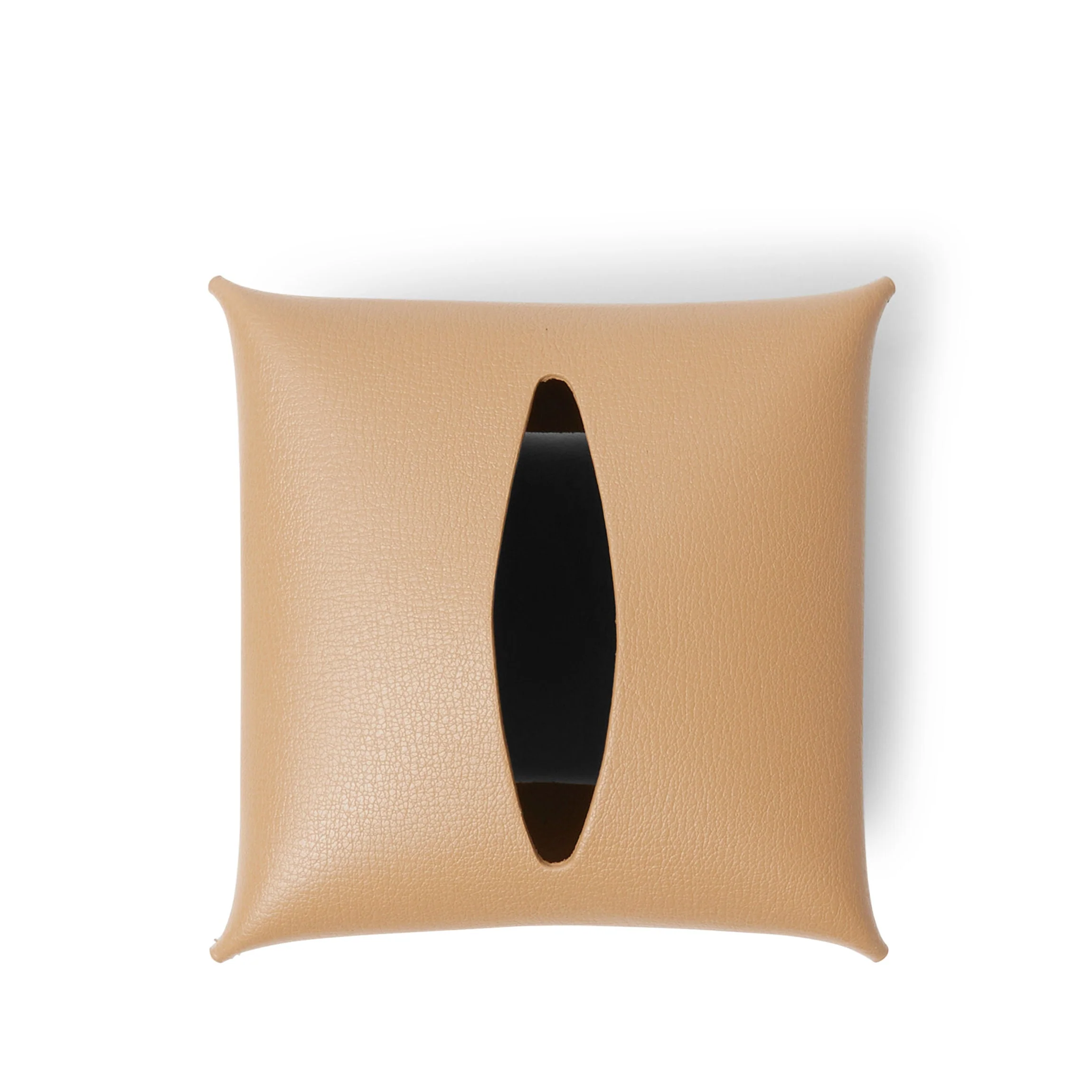 Modern Upright Tissue Box Holder Tan - Image 4