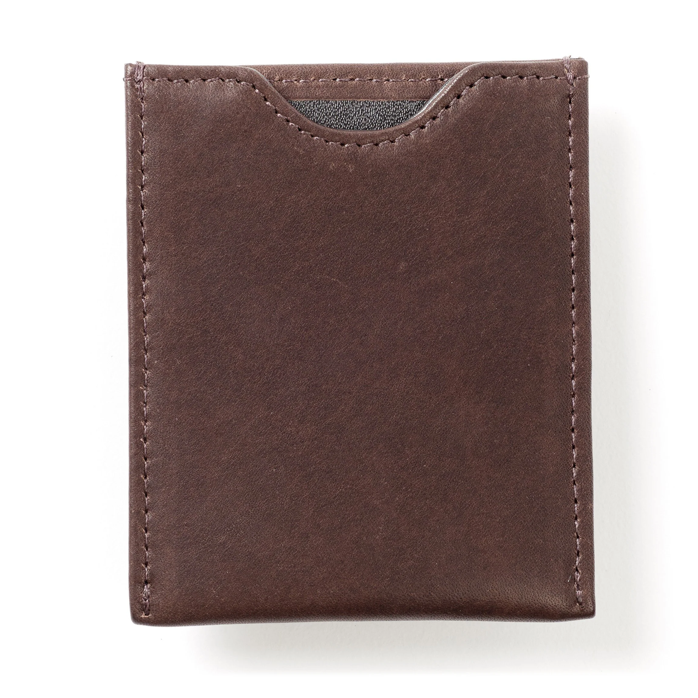 Money Clip Card Case Mahogany - Image 4