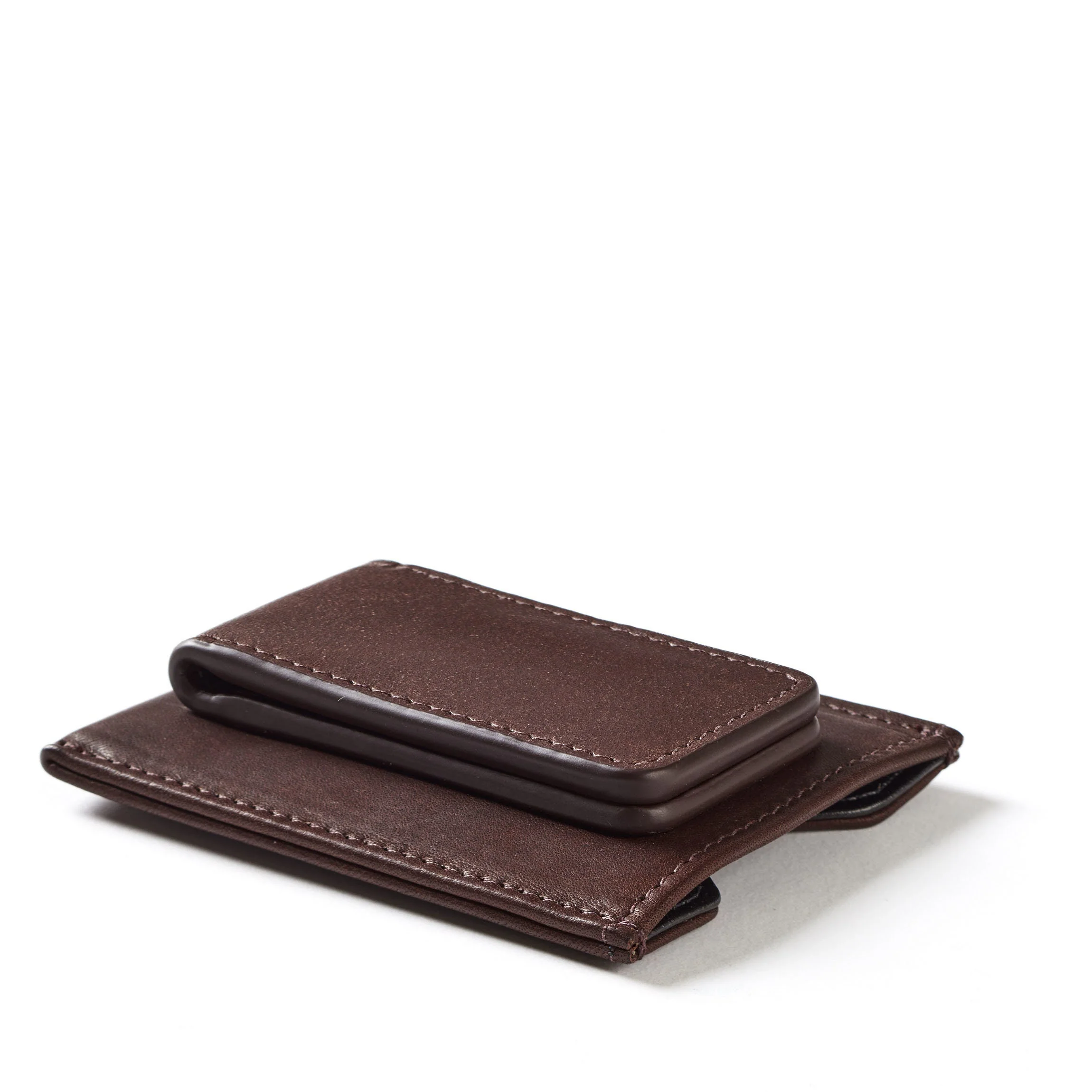 Money Clip Card Case Mahogany - Image 5