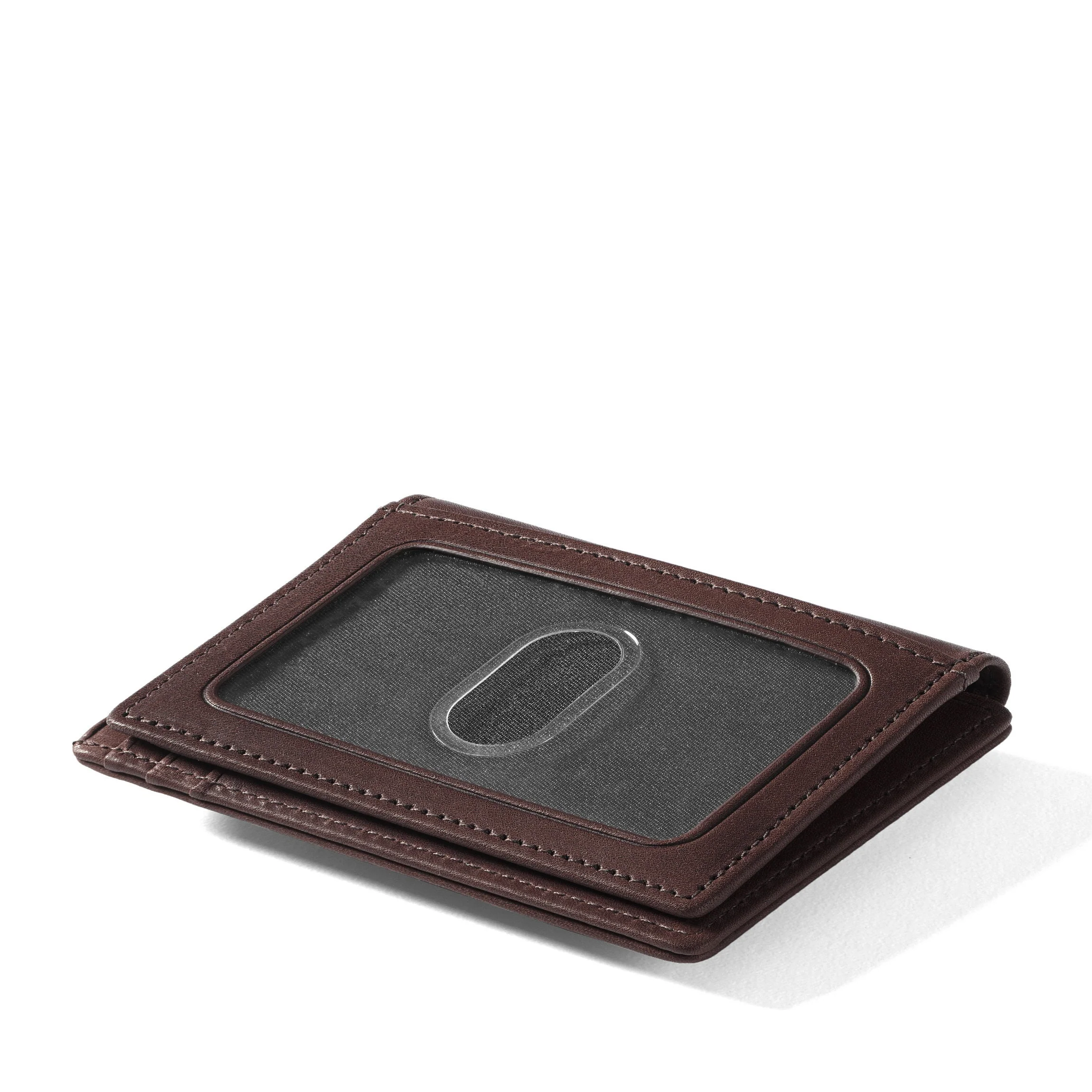 Money Clip Card Holder Mahogany - Image 3