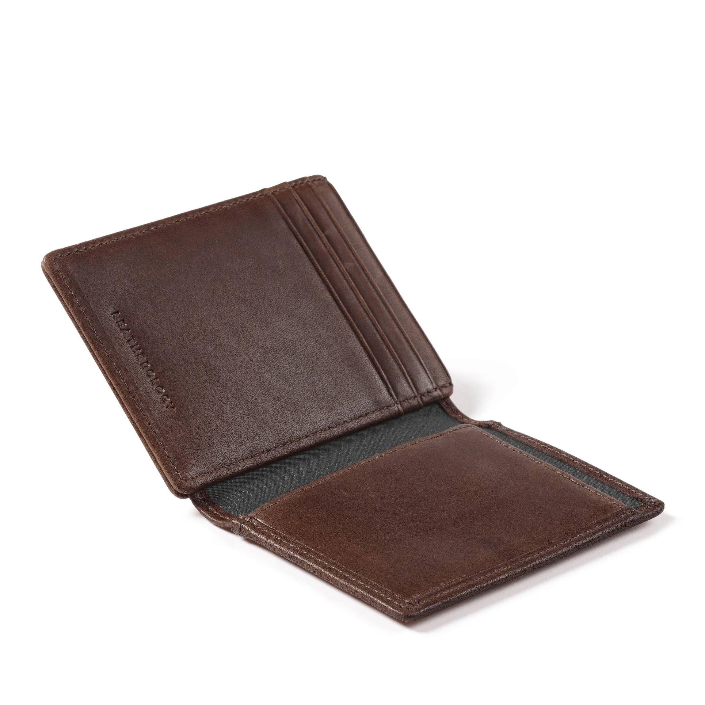Money Clip Card Holder Mahogany - Image 4