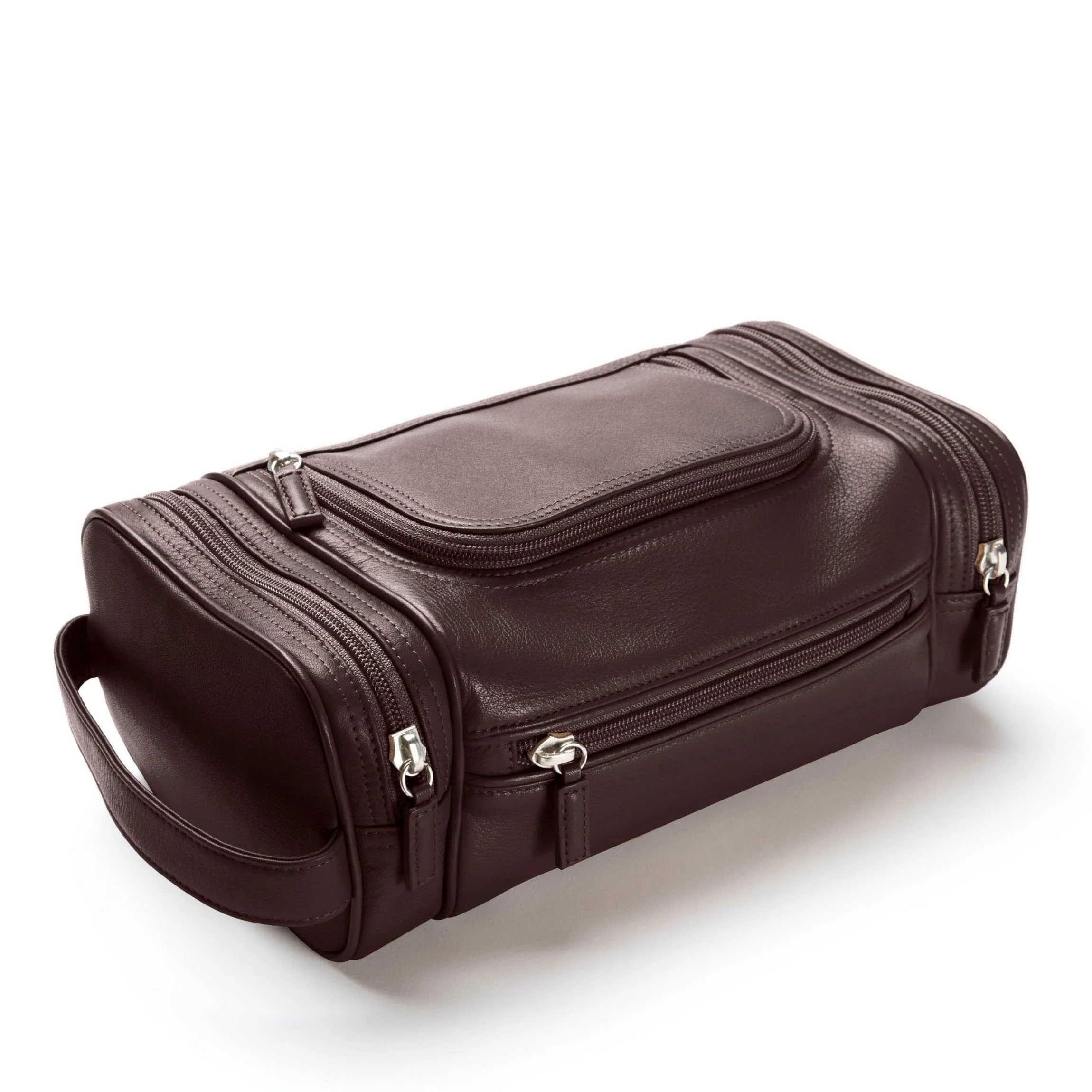 Multi Pocket Toiletry Bag Brown - Image 6