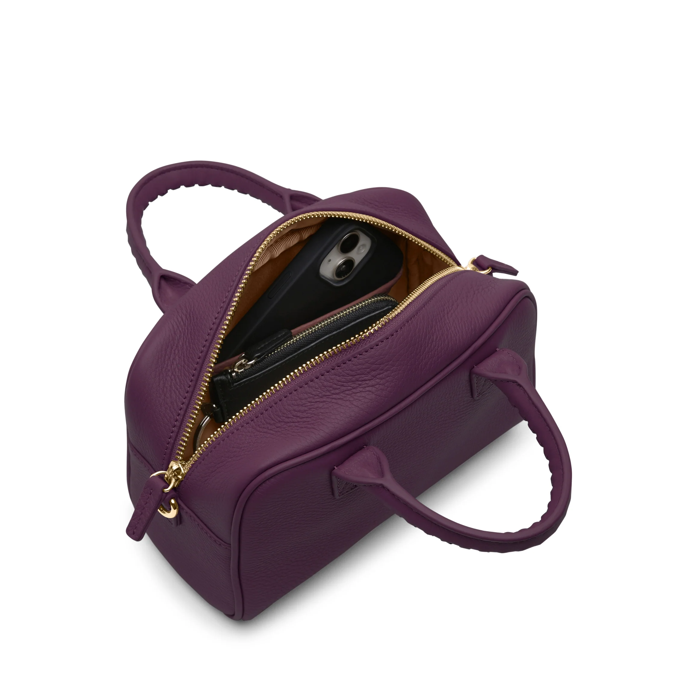 Park Mini Satchel Deep Plum - Image 6