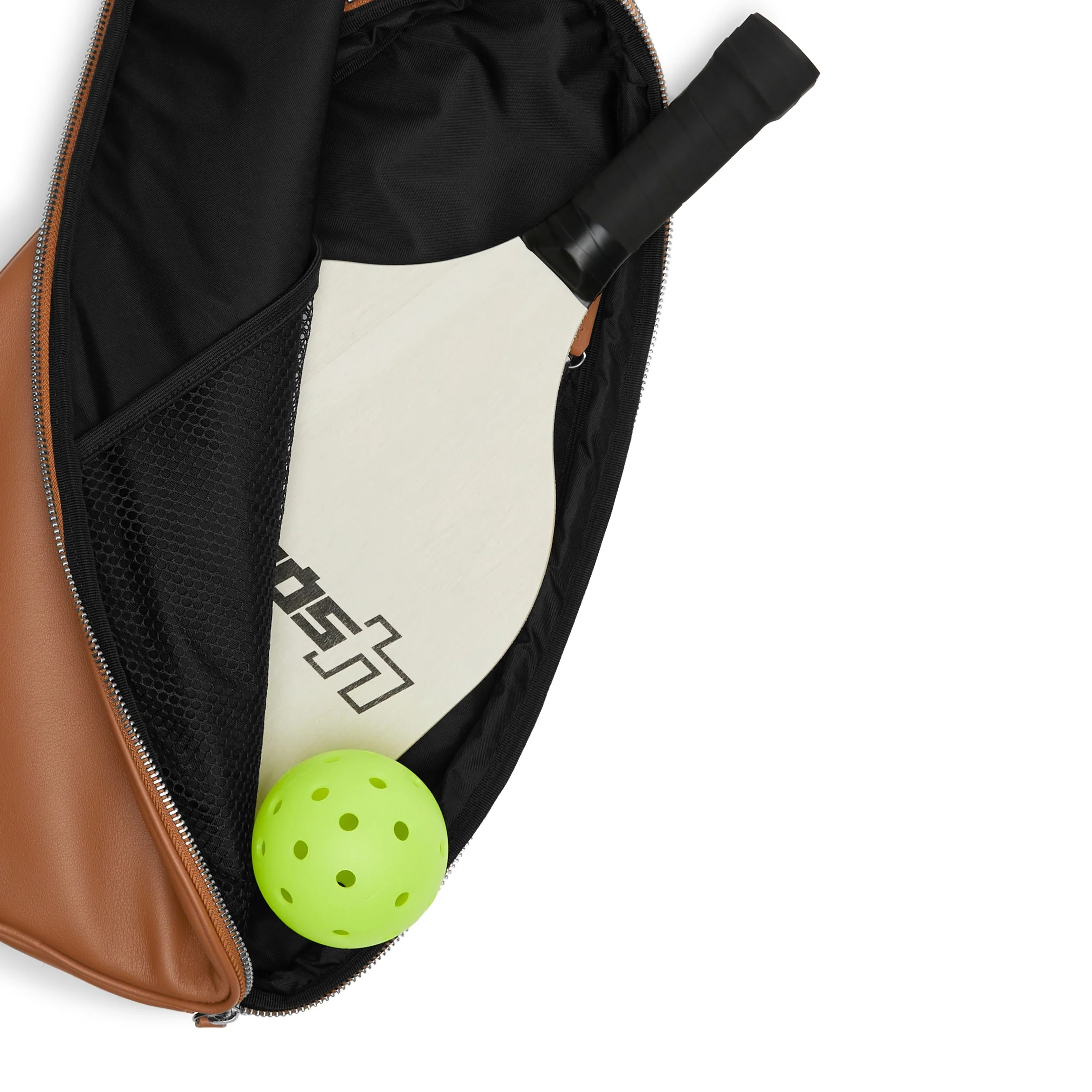 Pickleball Sling Bag Cognac - Image 4