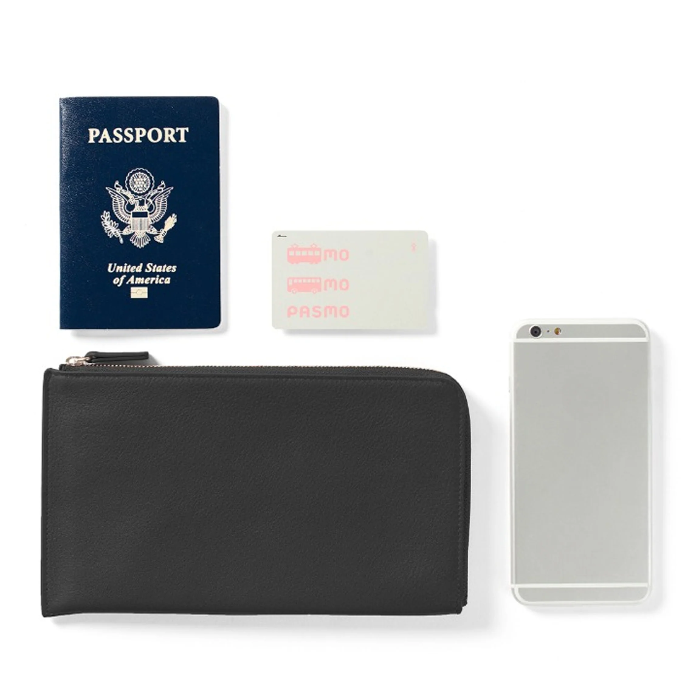 Slim Zip Travel Wallet RFID Black Onyx - Image 5