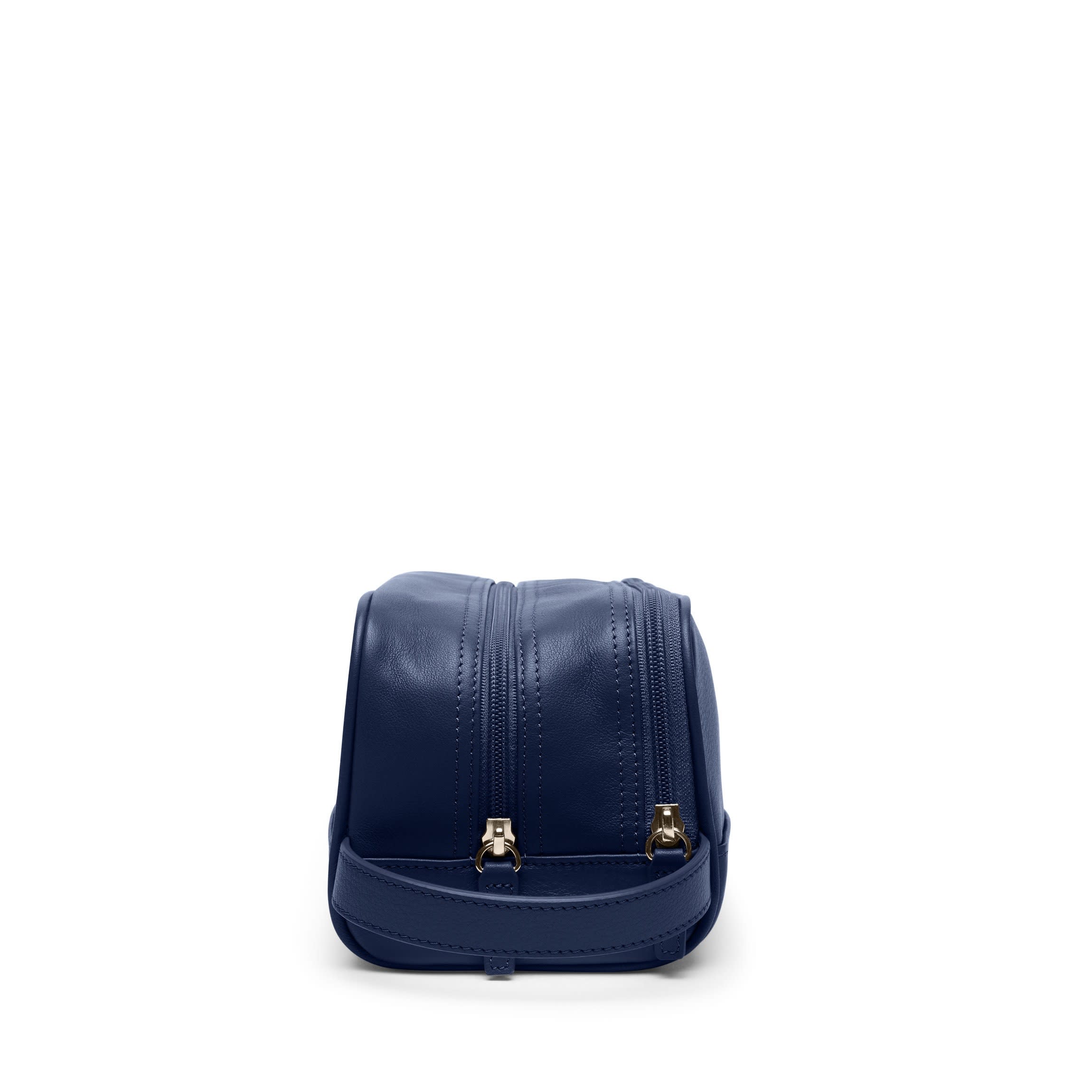 Small Double Zip Toiletry Bag Navy Blue - Image 6