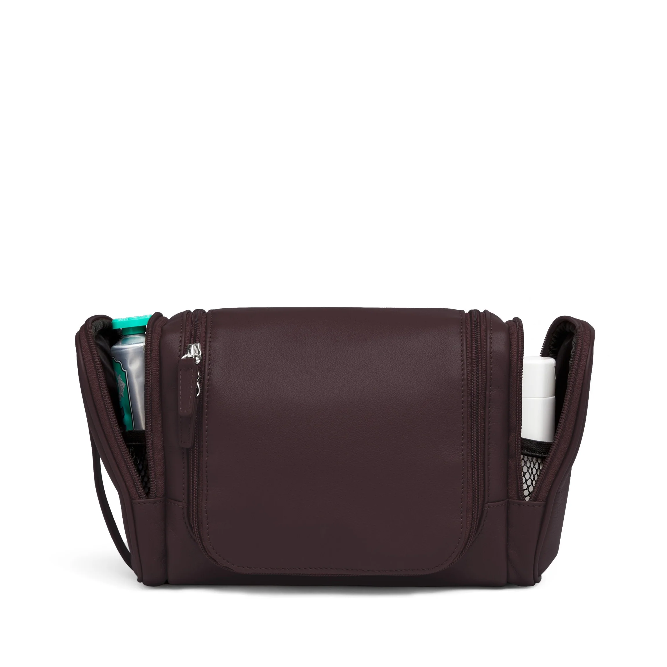 Small Hanging Toiletry Kit Brown - Image 3