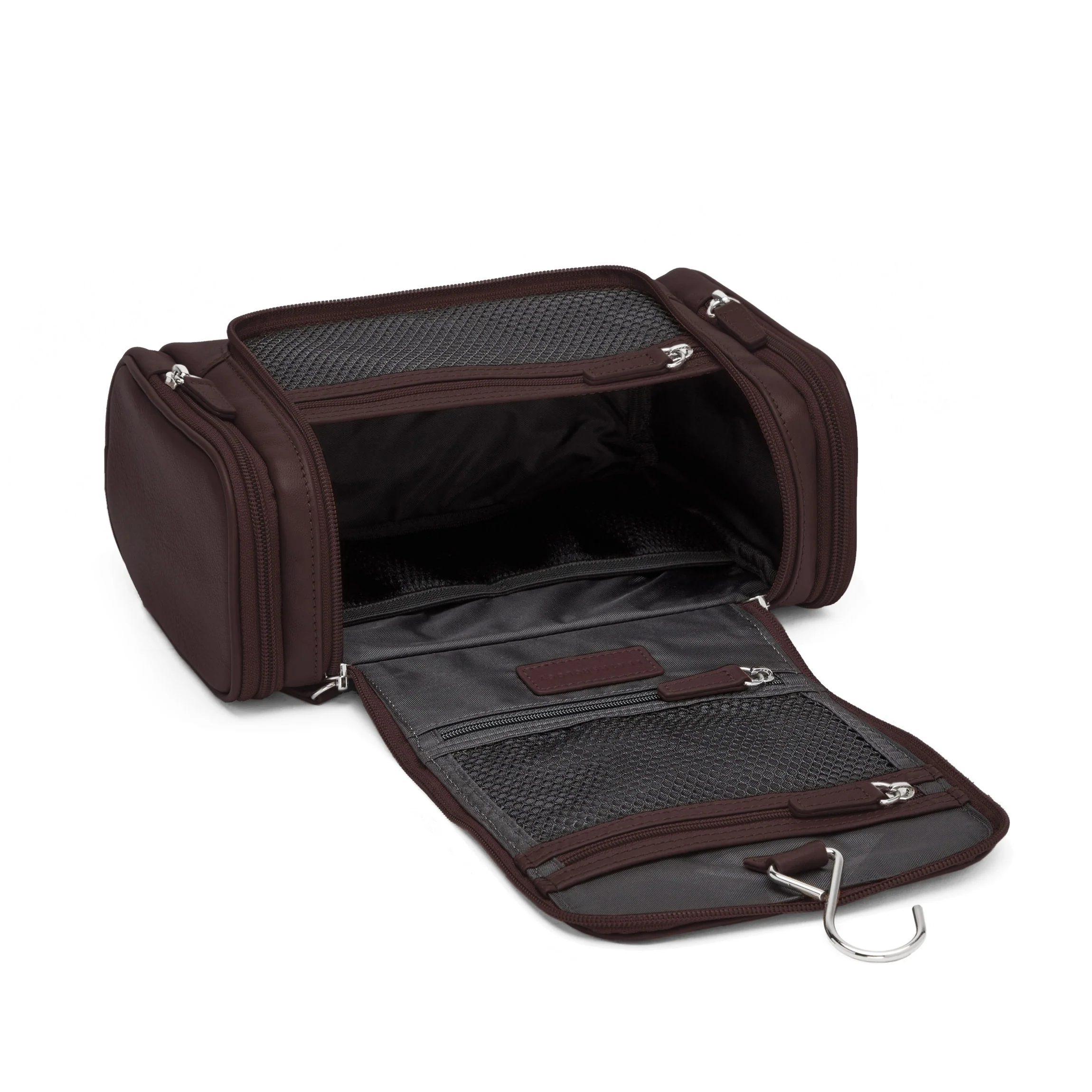 Small Hanging Toiletry Kit Brown - Image 5