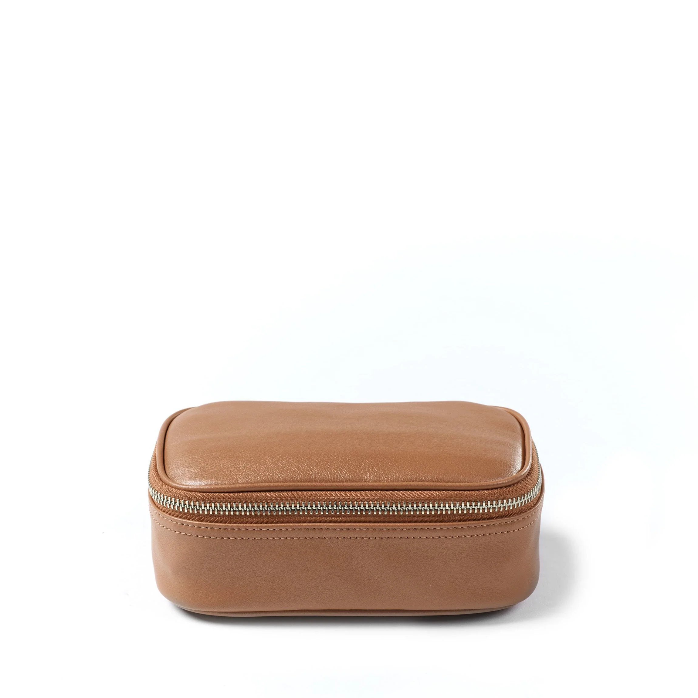 Small Tech Bag Organizer Cognac - Image 5