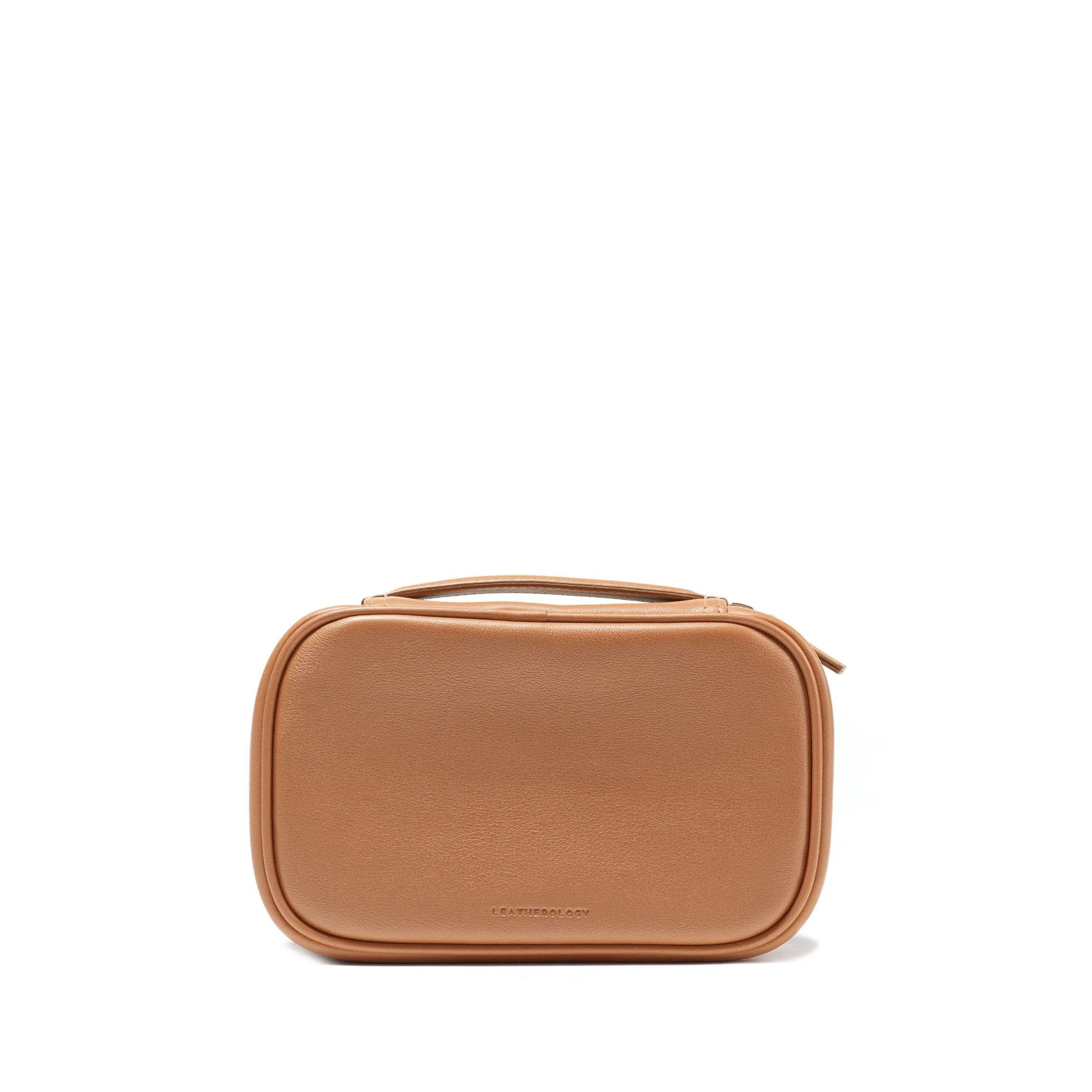 Small Tech Bag Organizer Cognac - Image 7