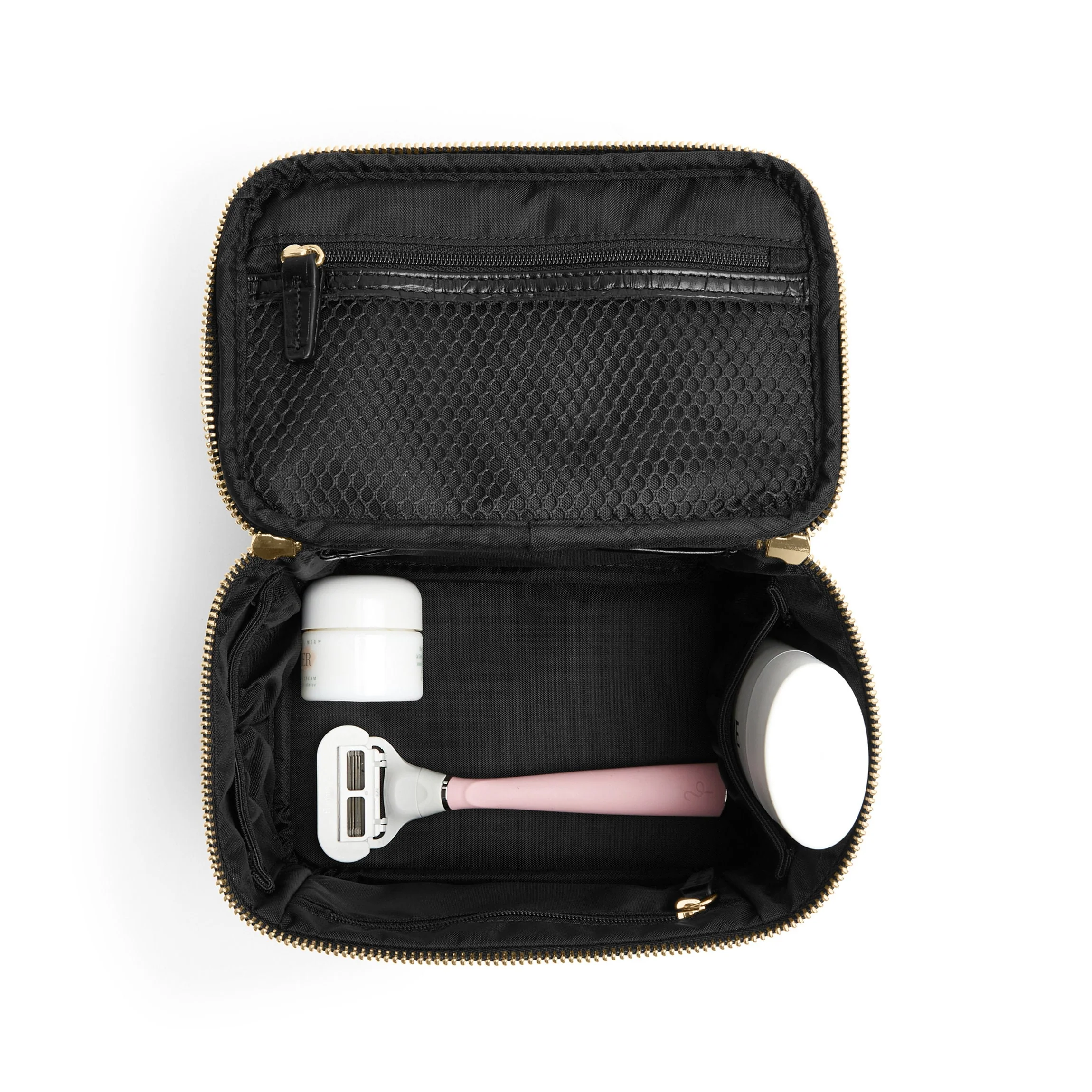 Small Train Case Black Croc - Image 3