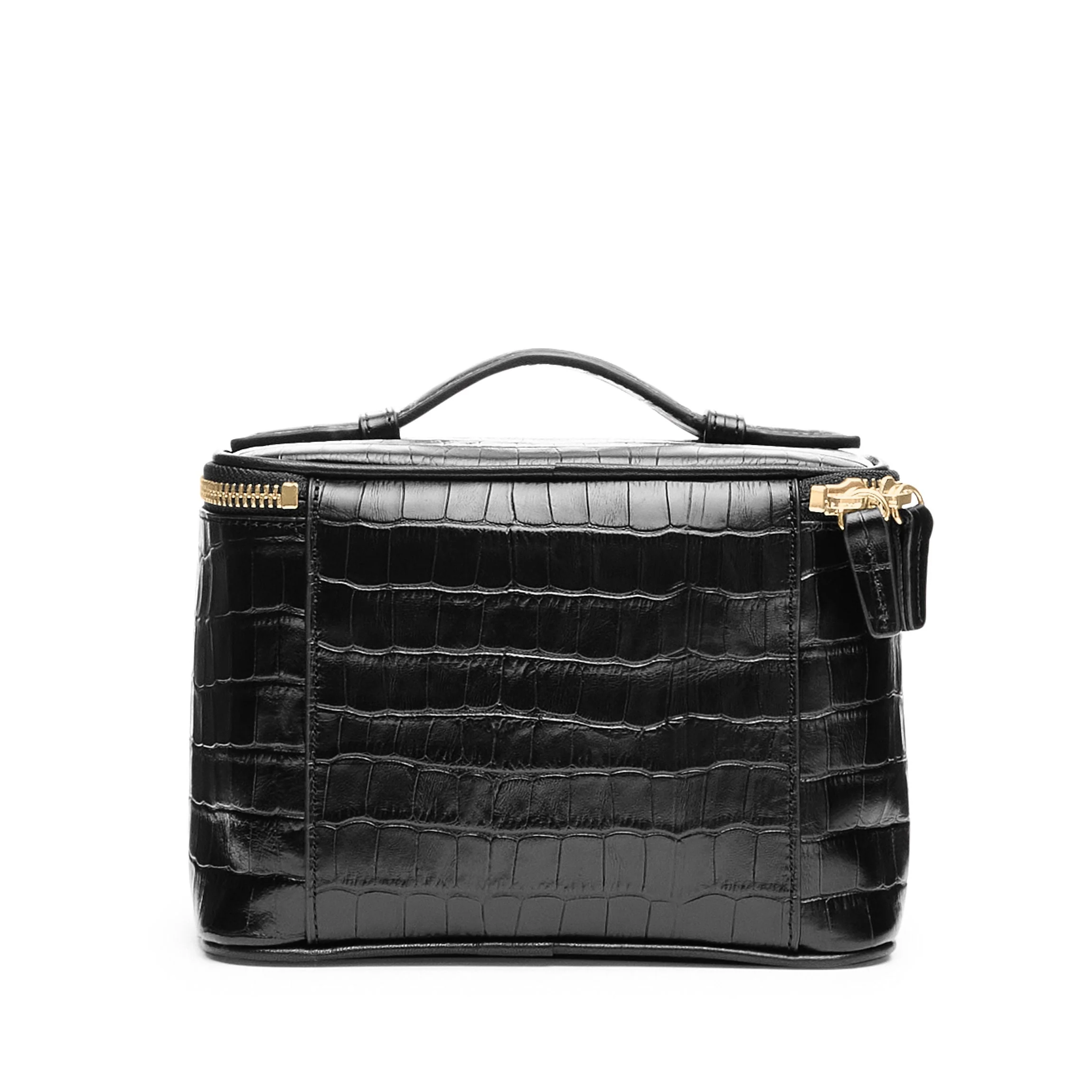 Small Train Case Black Croc - Image 4