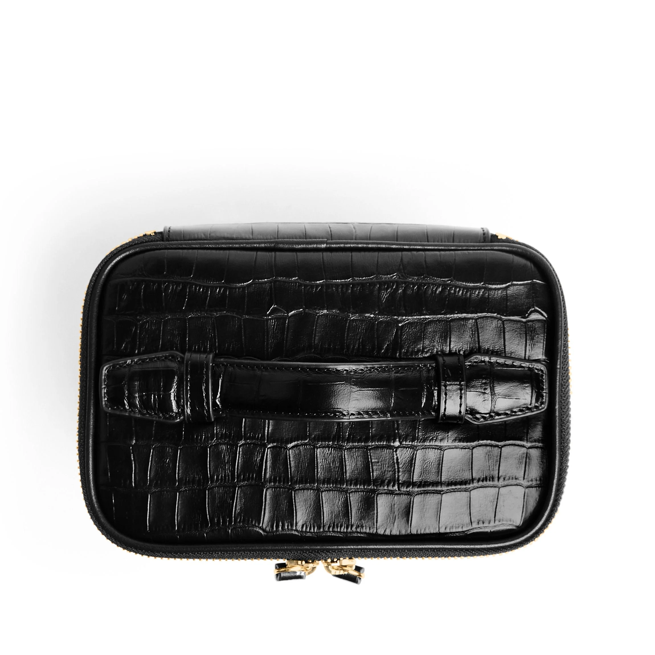 Small Train Case Black Croc - Image 5