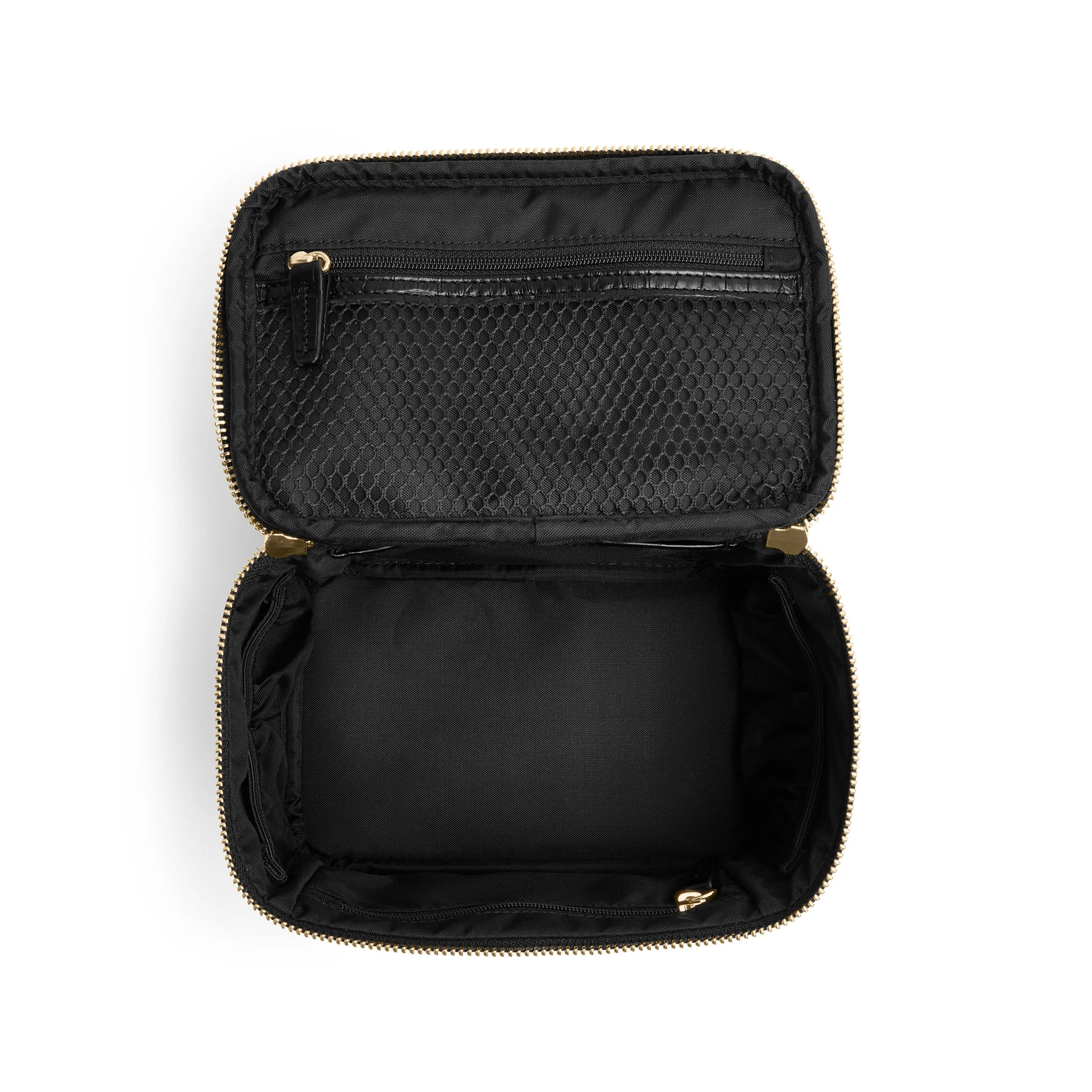 Small Train Case Black Croc - Image 7