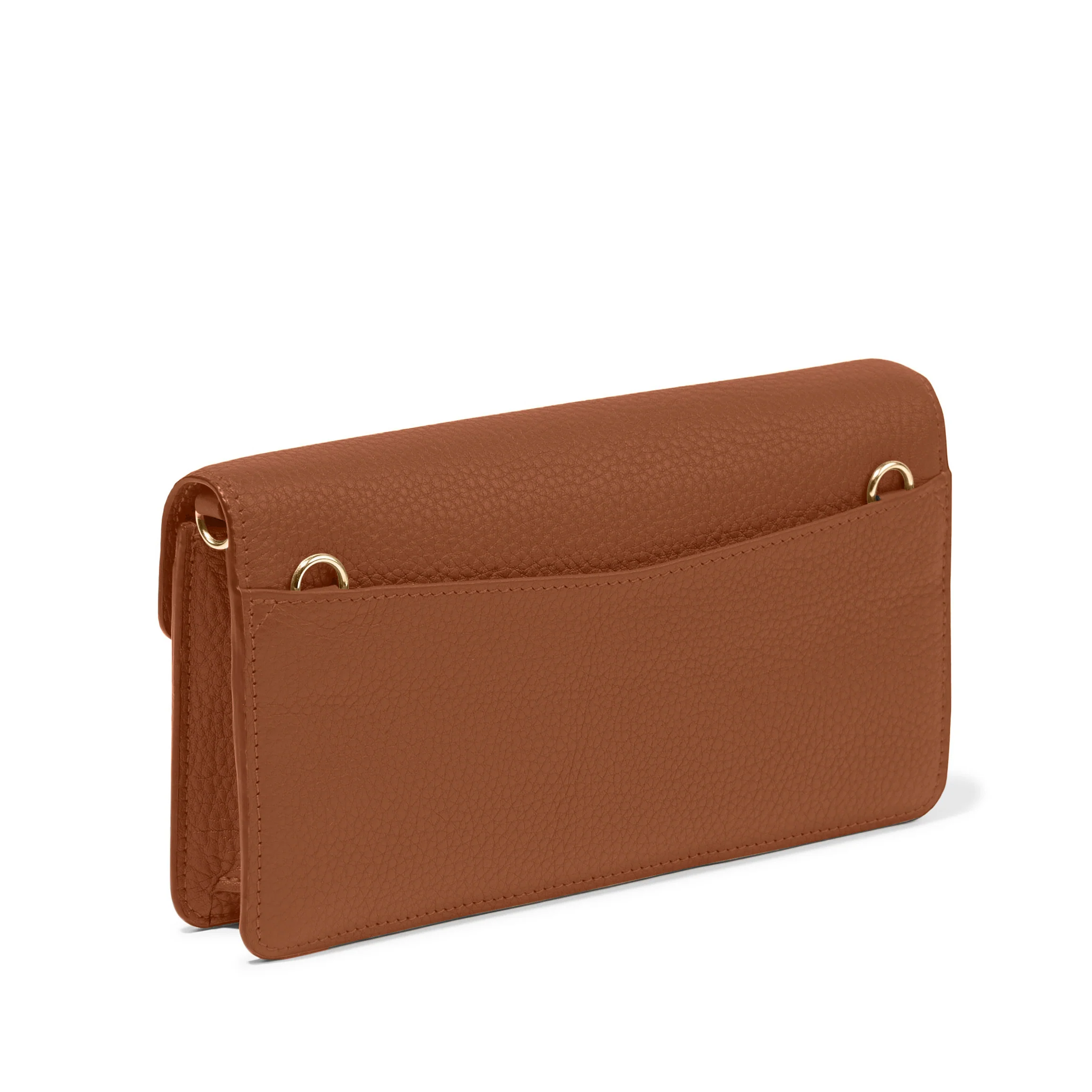 Small Willow Envelope Crossbody Saddle Brown - Image 3
