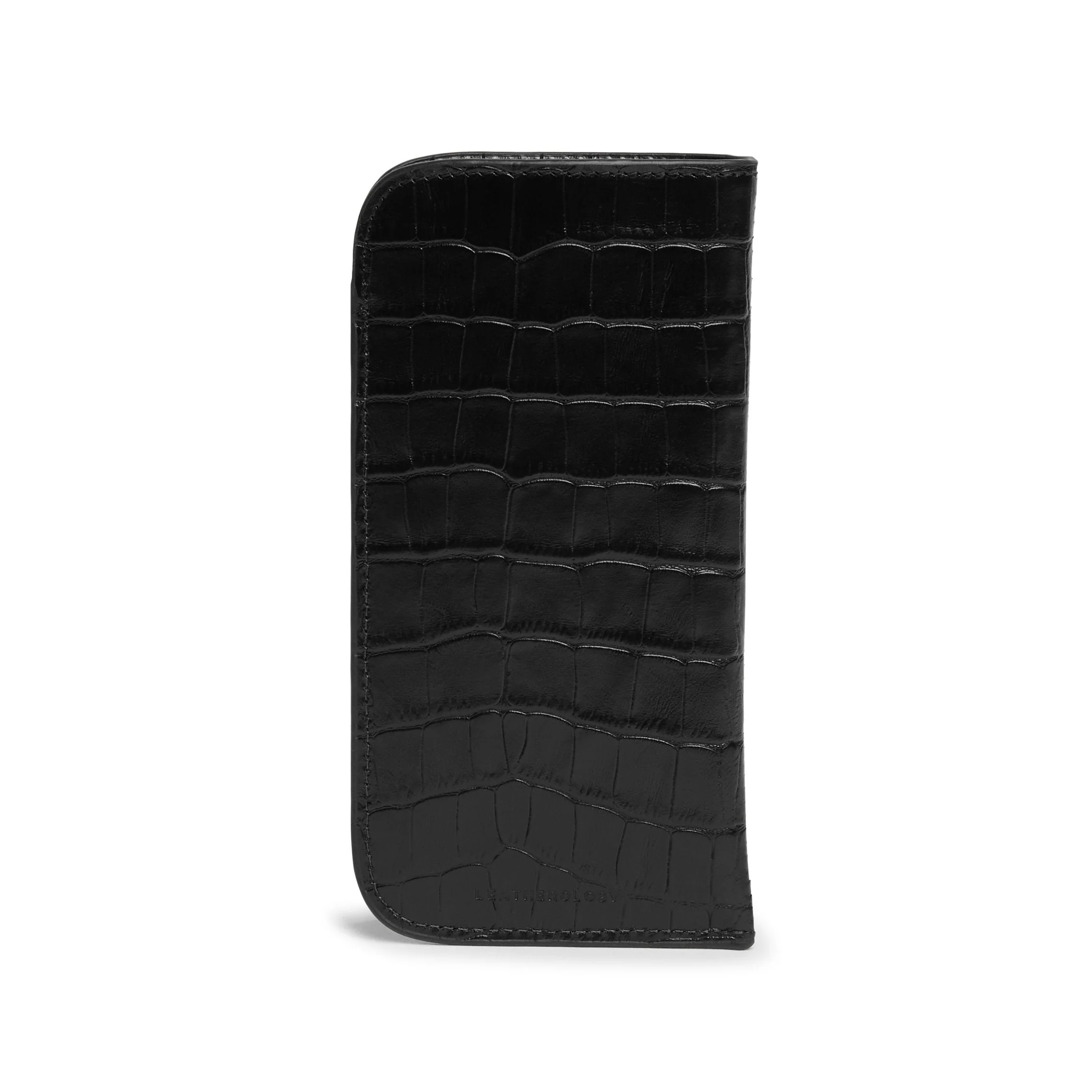 Soft Eyeglass Case Black Croc - Image 3