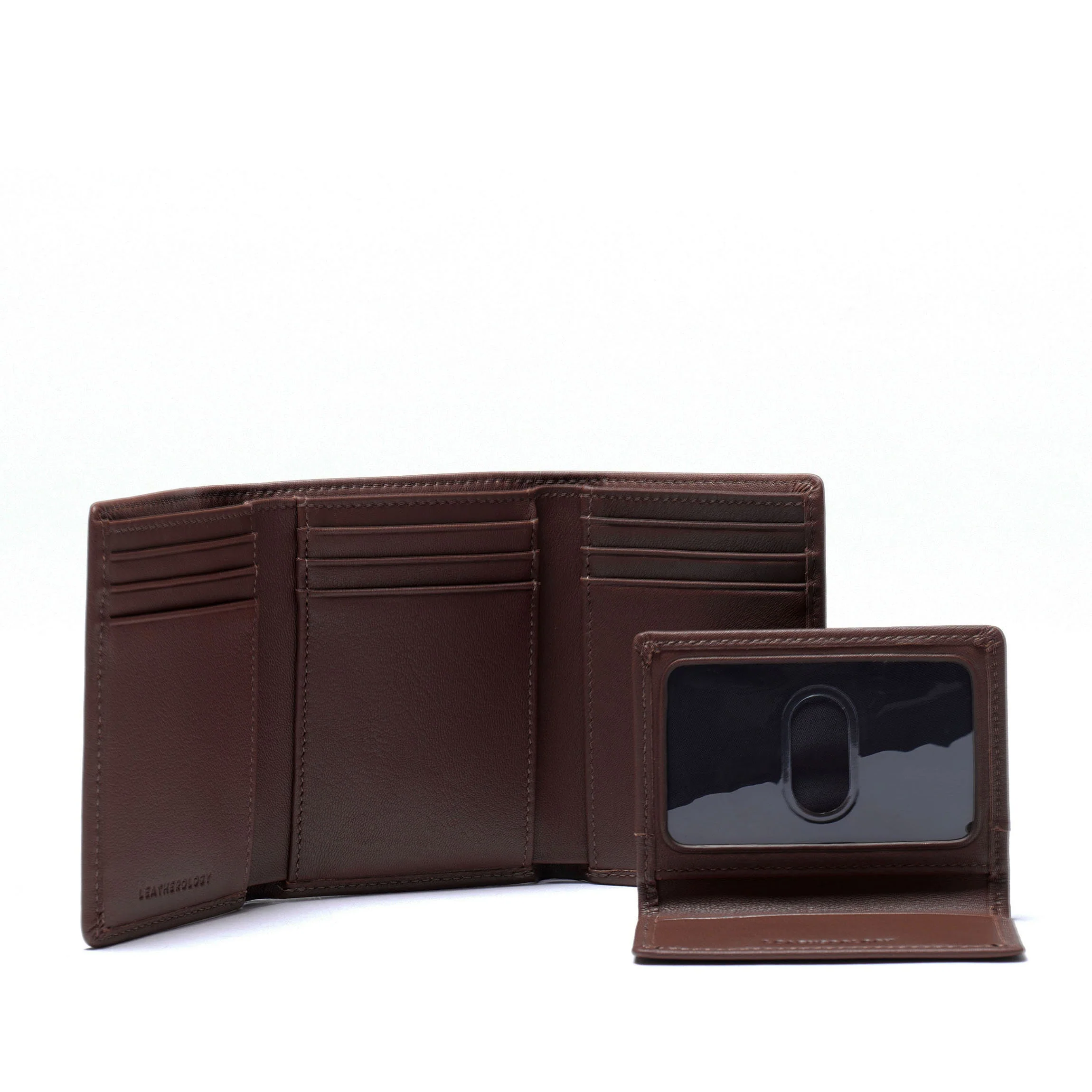 Trifold with Card Wallet Brown - Image 4
