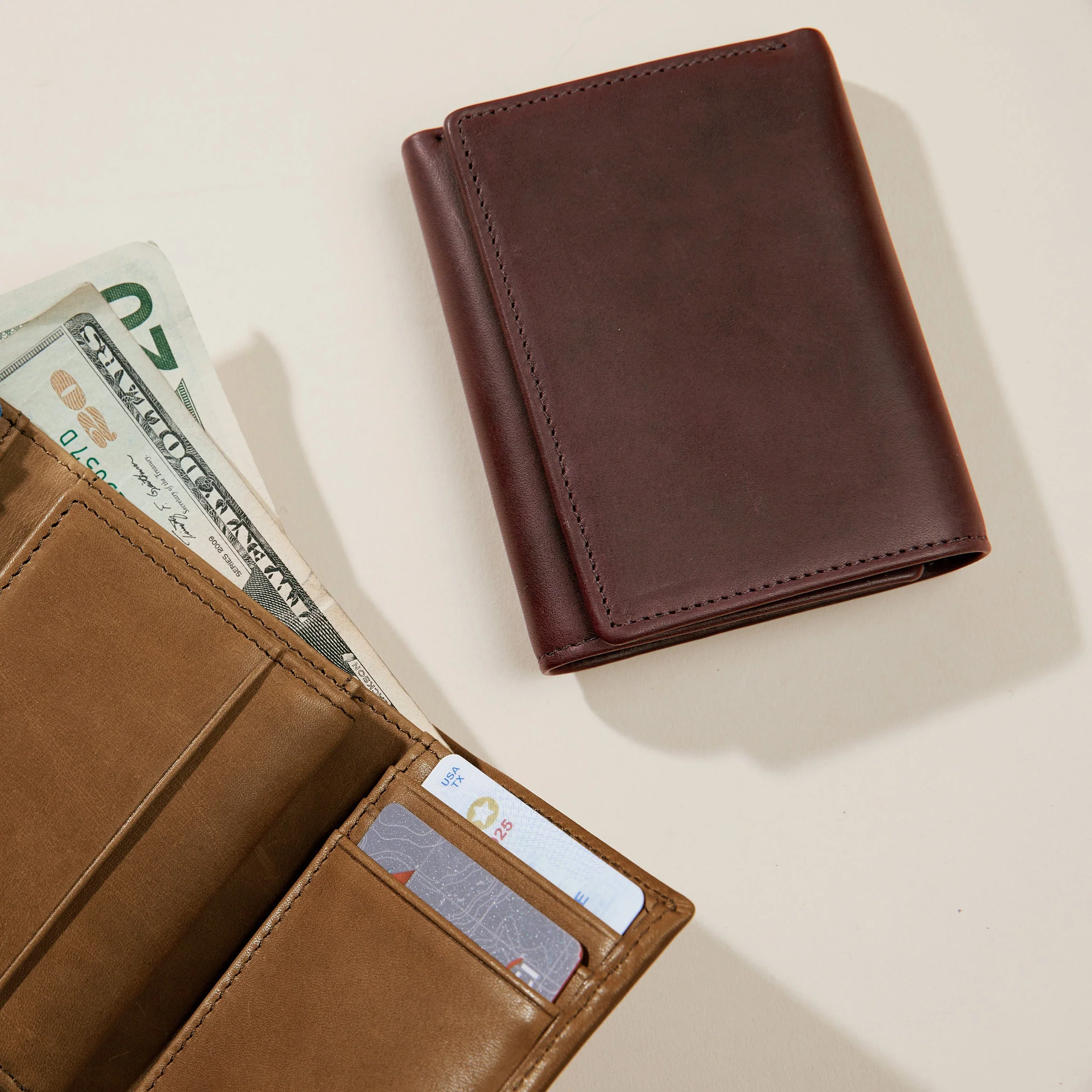 Trifold with Card Wallet Mahogany - Image 3