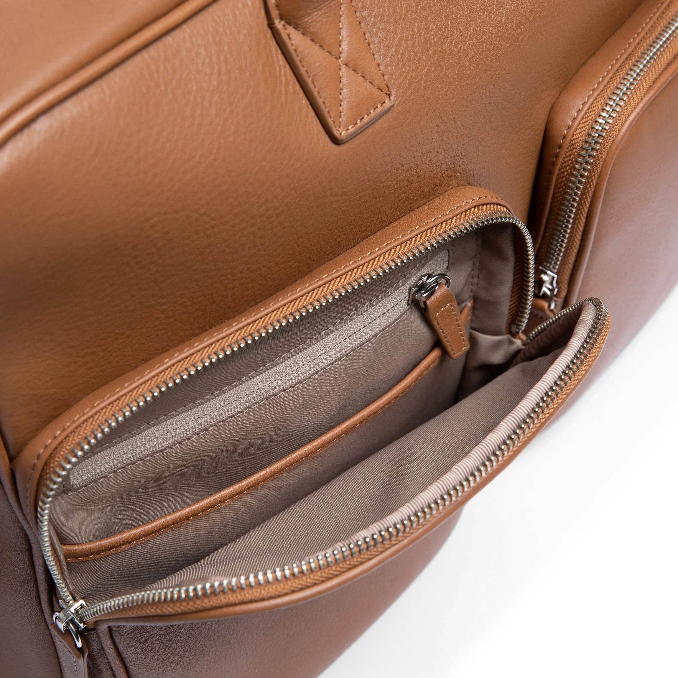 Warren Large Brief Bag Cognac - Image 5